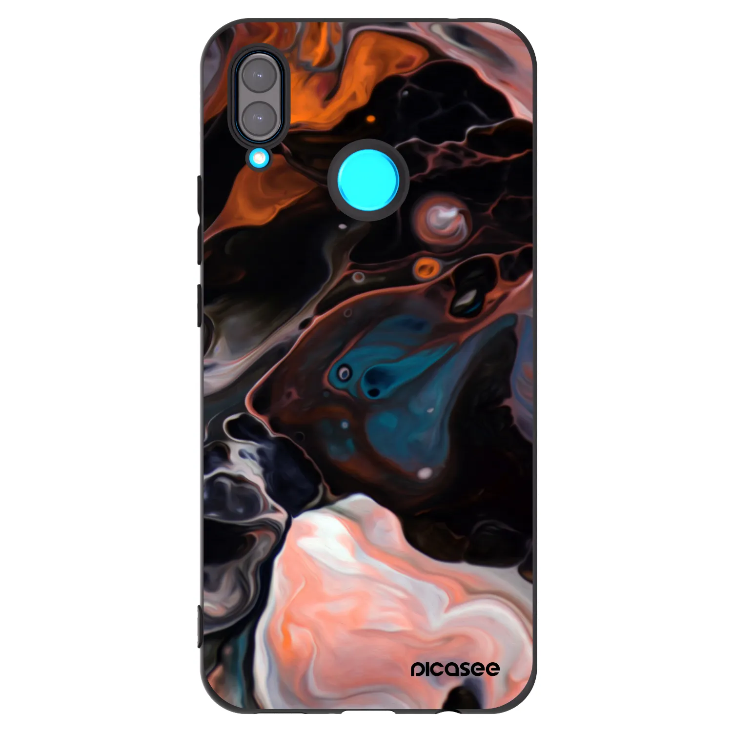 Picasee crna silikonska maskica za Huawei Nova 3 - Cream