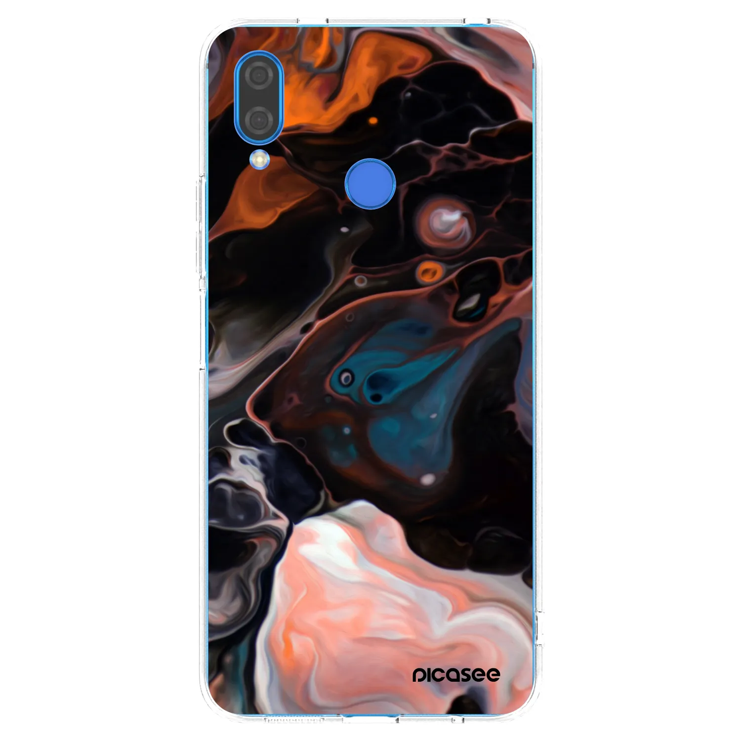 Picasee silikonska prozirna maskica za Huawei Nova 3 - Cream