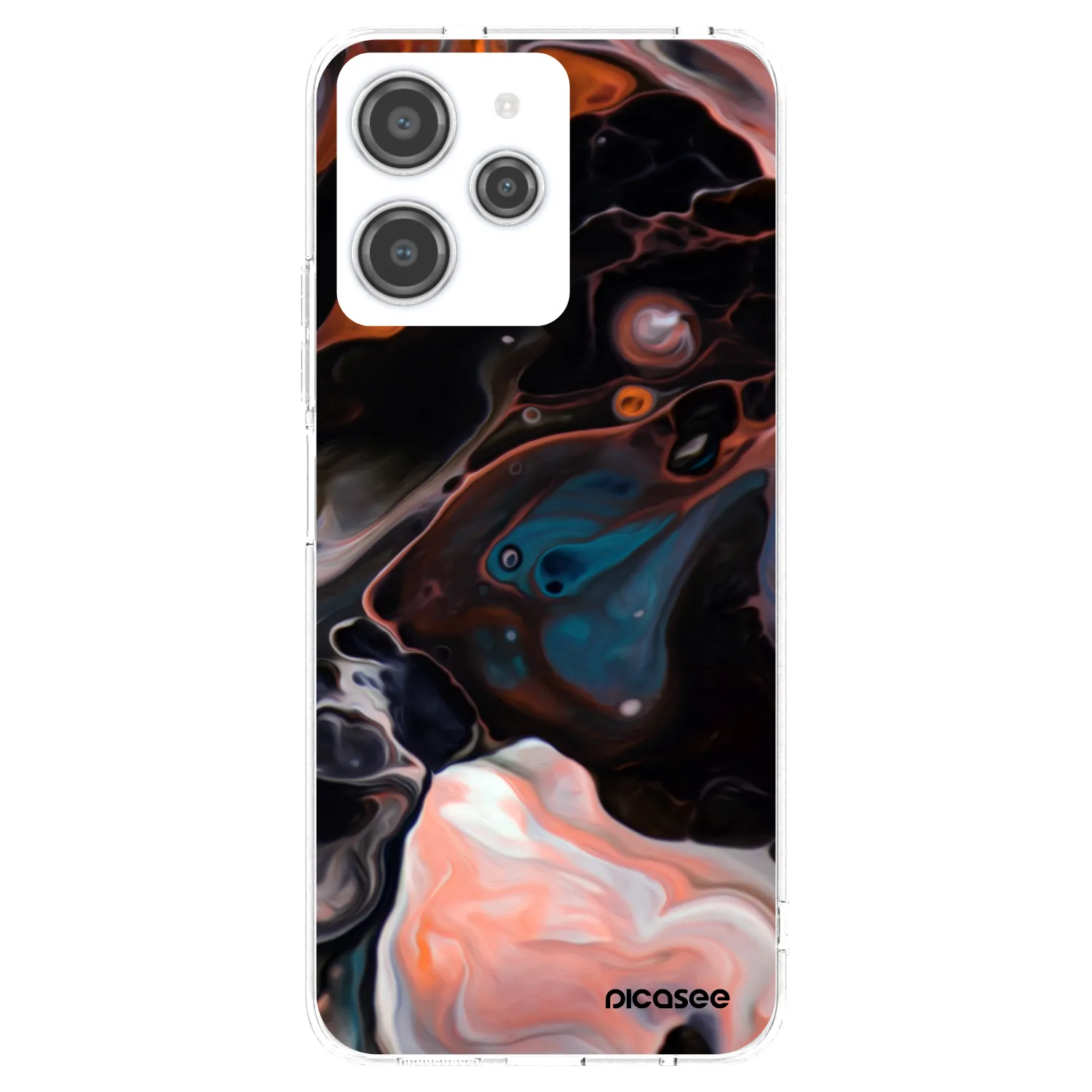 Picasee silikonska prozirna maskica za Xiaomi Redmi 12 4G - Cream