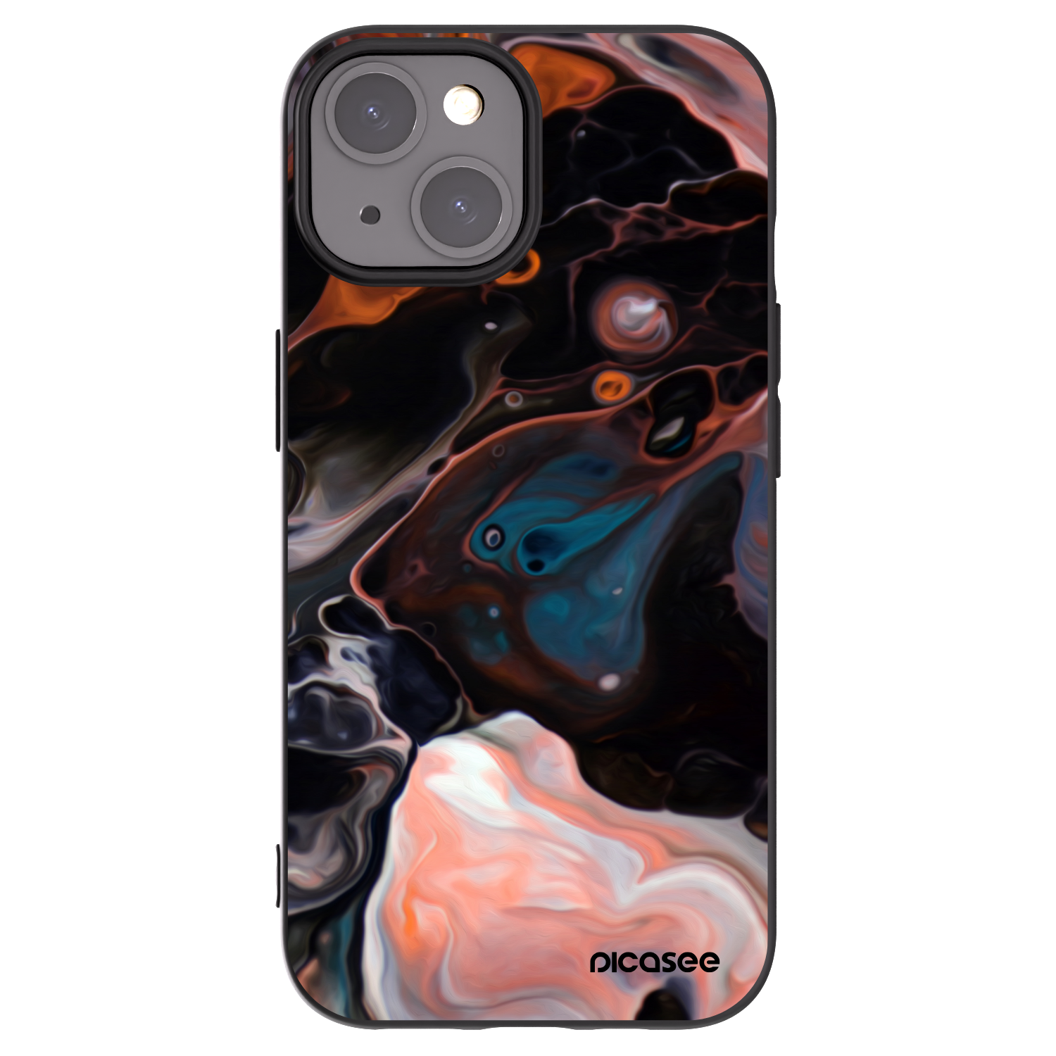 Picasee crna silikonska maskica za Apple iPhone 15 - Cream
