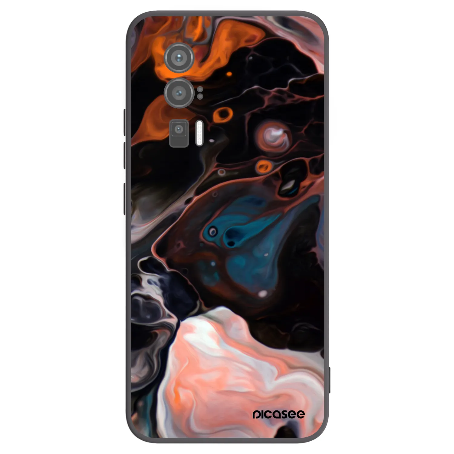 Picasee crna silikonska maskica za Xiaomi Poco F5 Pro 5G - Cream