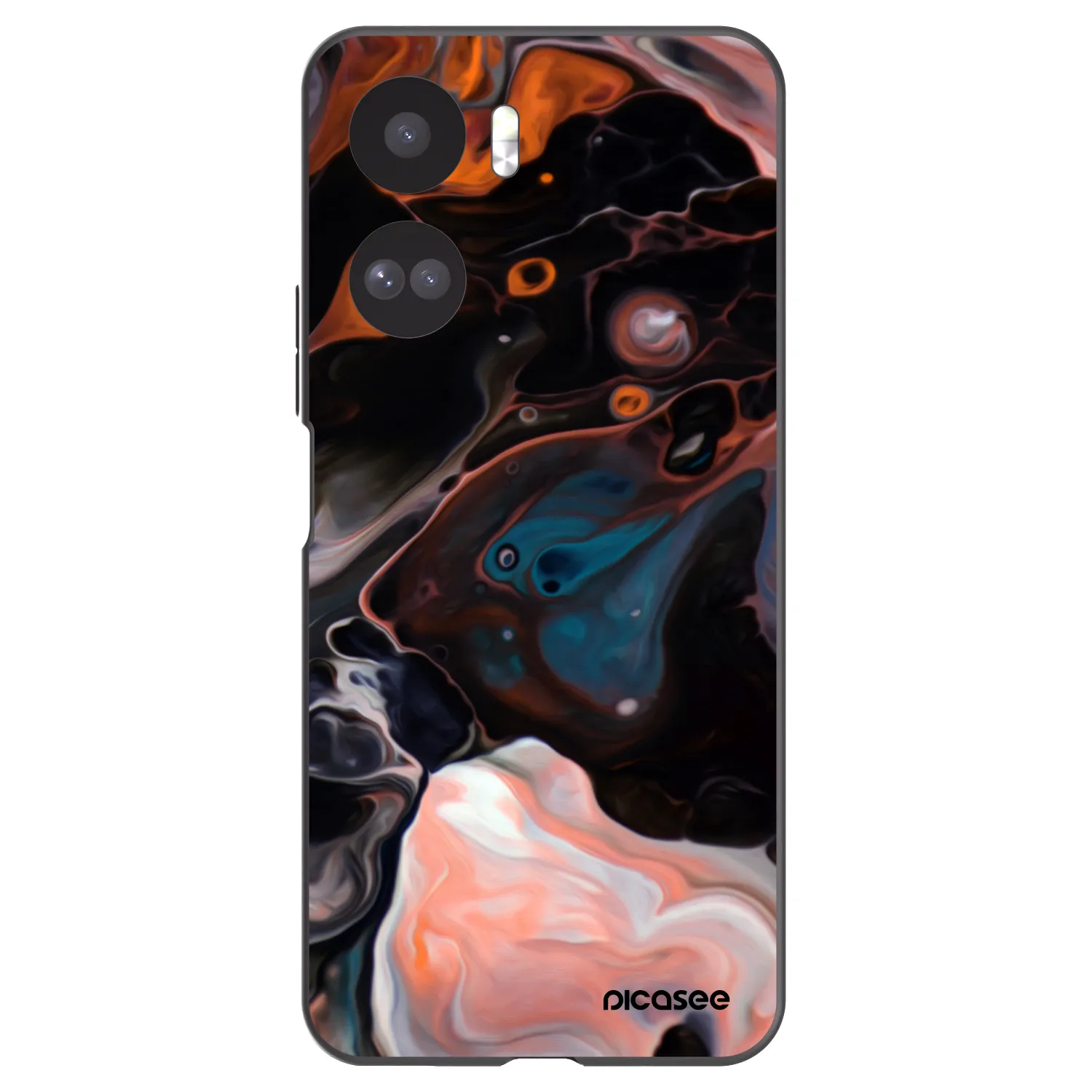 Picasee crna silikonska maskica za Honor 90 Lite 5G - Cream