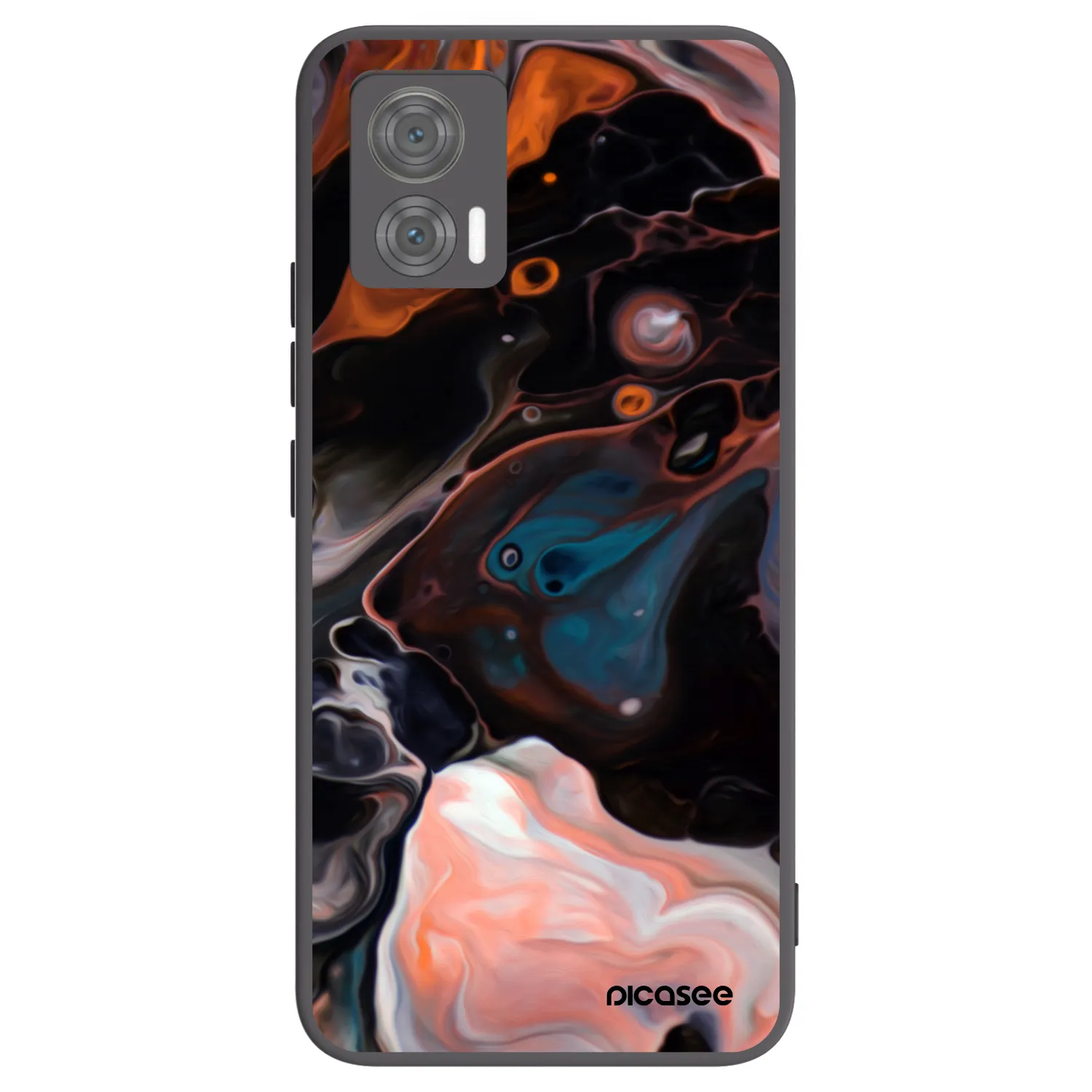Picasee crna silikonska maskica za Motorola Edge 30 Neo - Cream