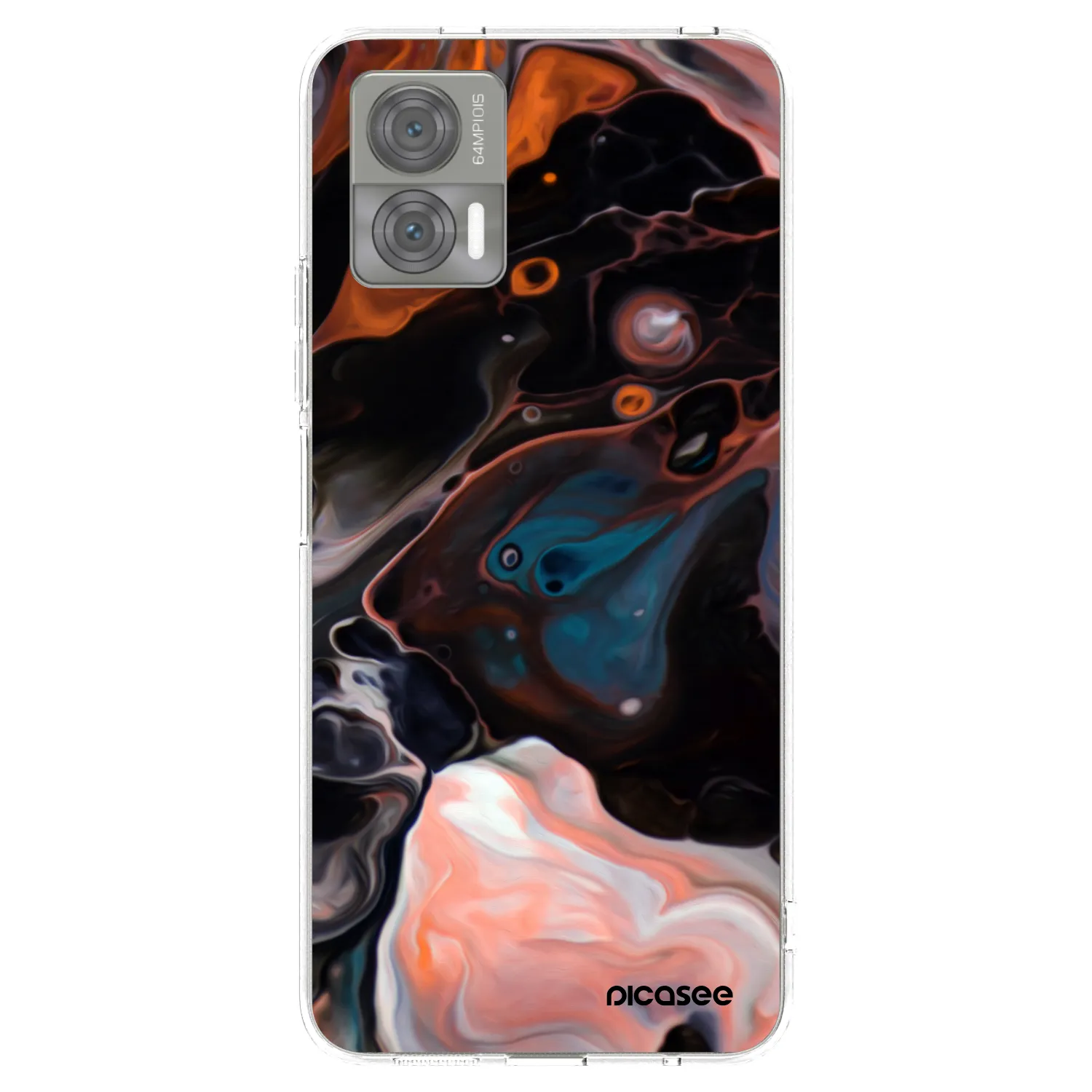 Picasee silikonska prozirna maskica za Motorola Edge 30 Neo - Cream