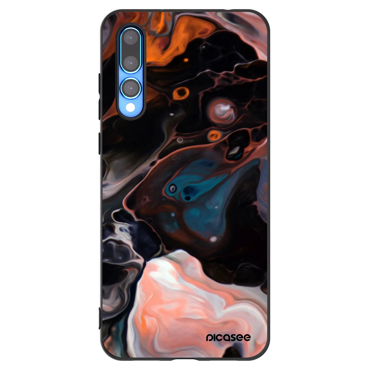 Picasee crna silikonska maskica za Huawei P20 Pro - Cream