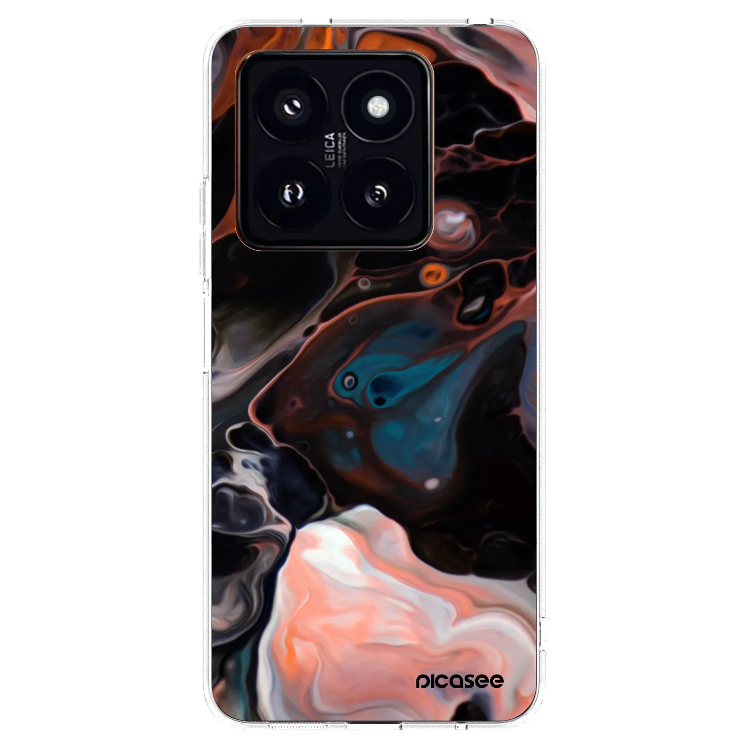 Picasee silikonska prozirna maskica za Xiaomi 14 Pro - Cream