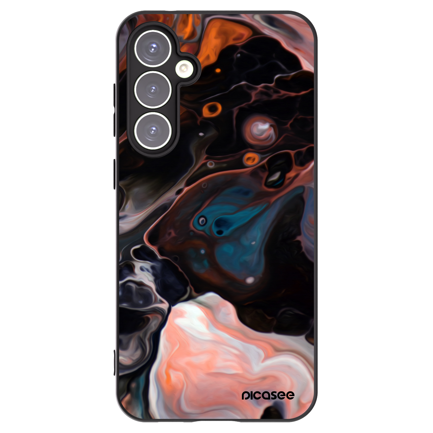 Picasee crna silikonska maskica za Samsung Galaxy S23 FE S711B - Cream