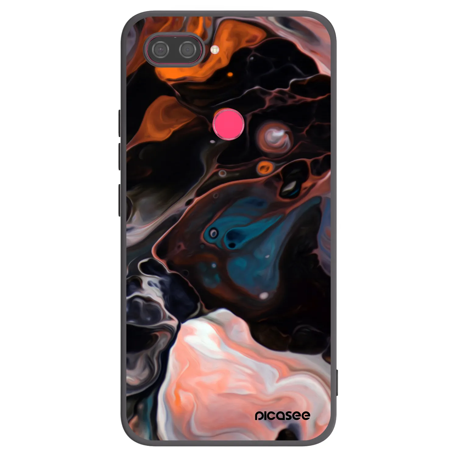 Picasee crna silikonska maskica za Xiaomi Mi 8 Lite - Cream