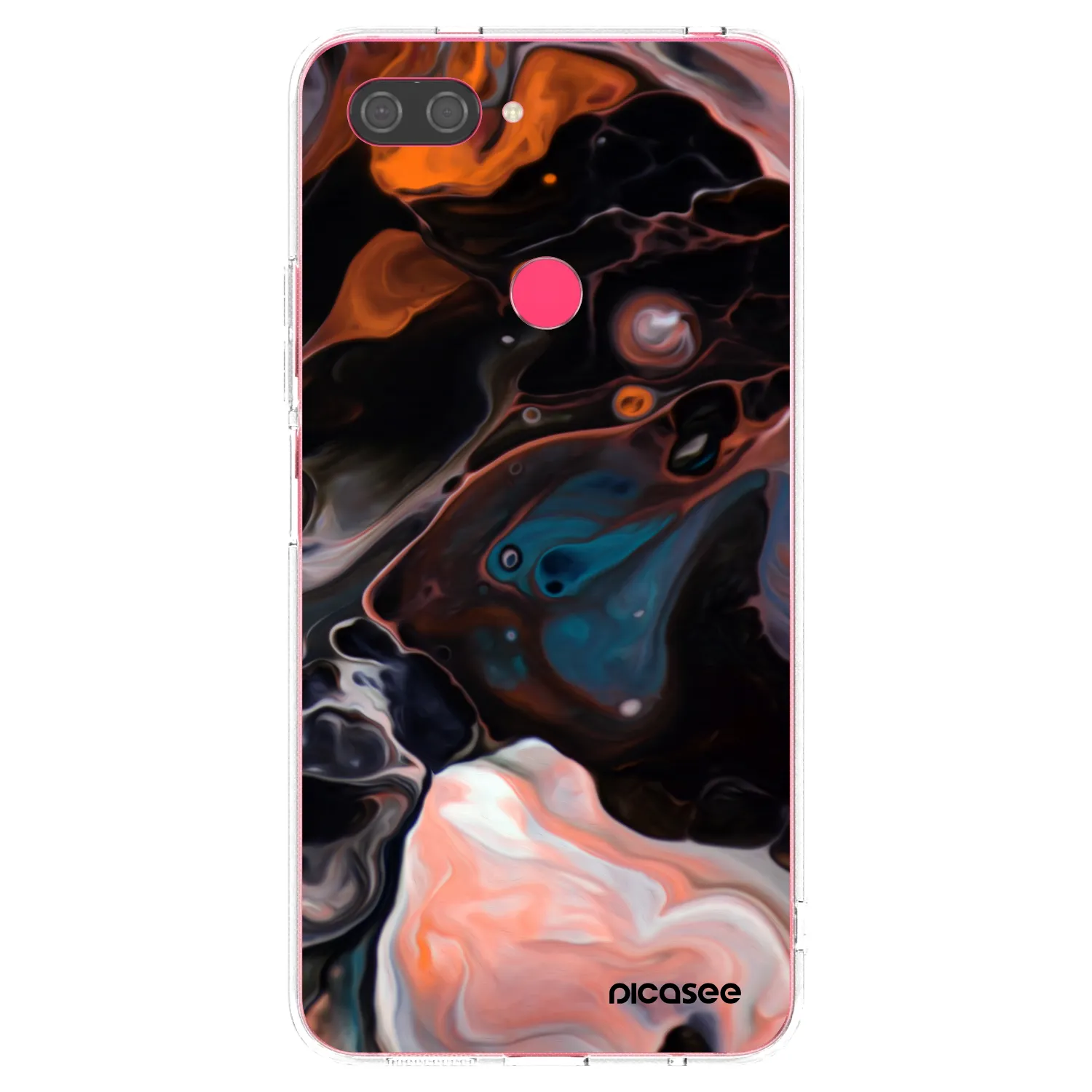 Picasee silikonska prozirna maskica za Xiaomi Mi 8 Lite - Cream