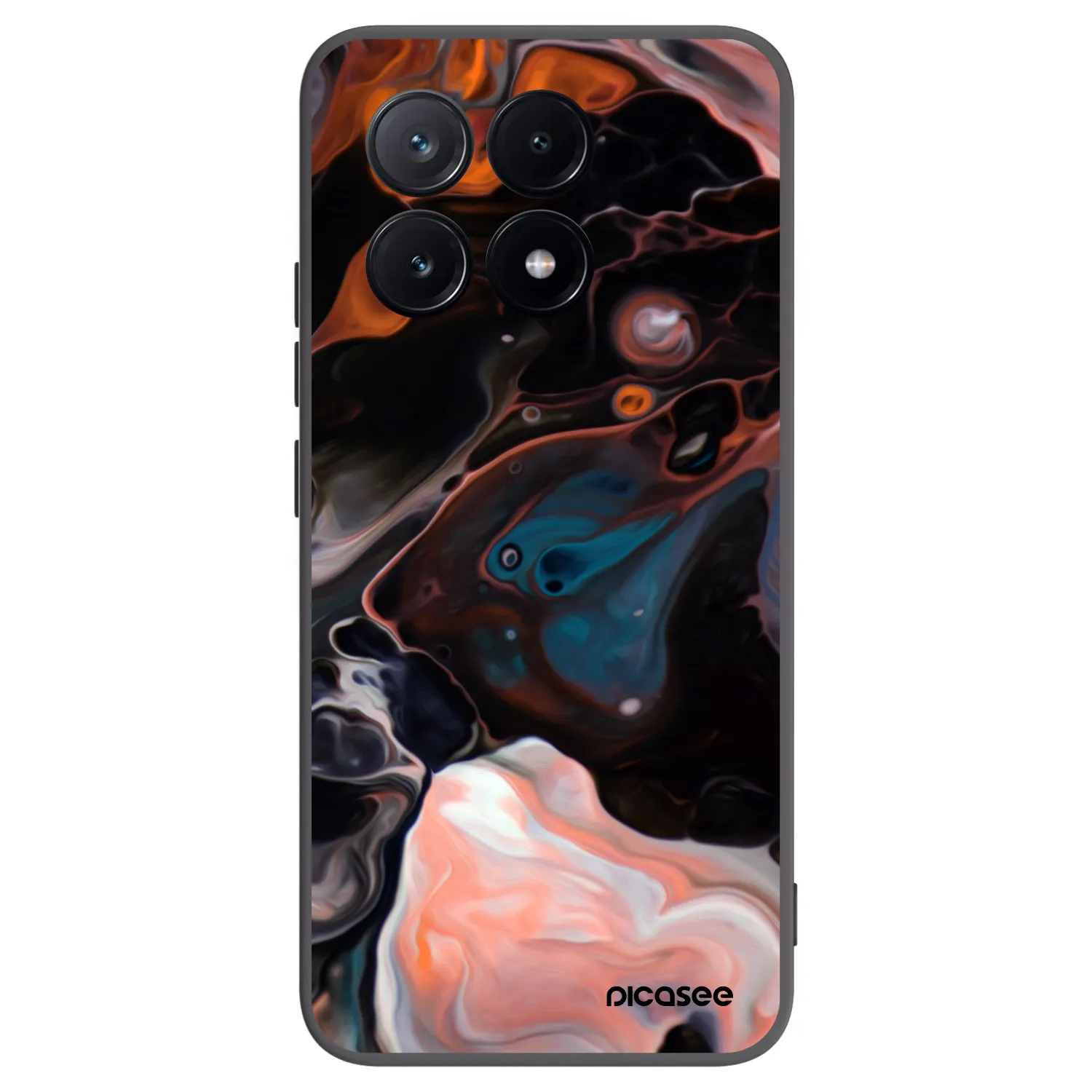 Picasee crna silikonska maskica za Xiaomi Poco X6 Pro - Cream