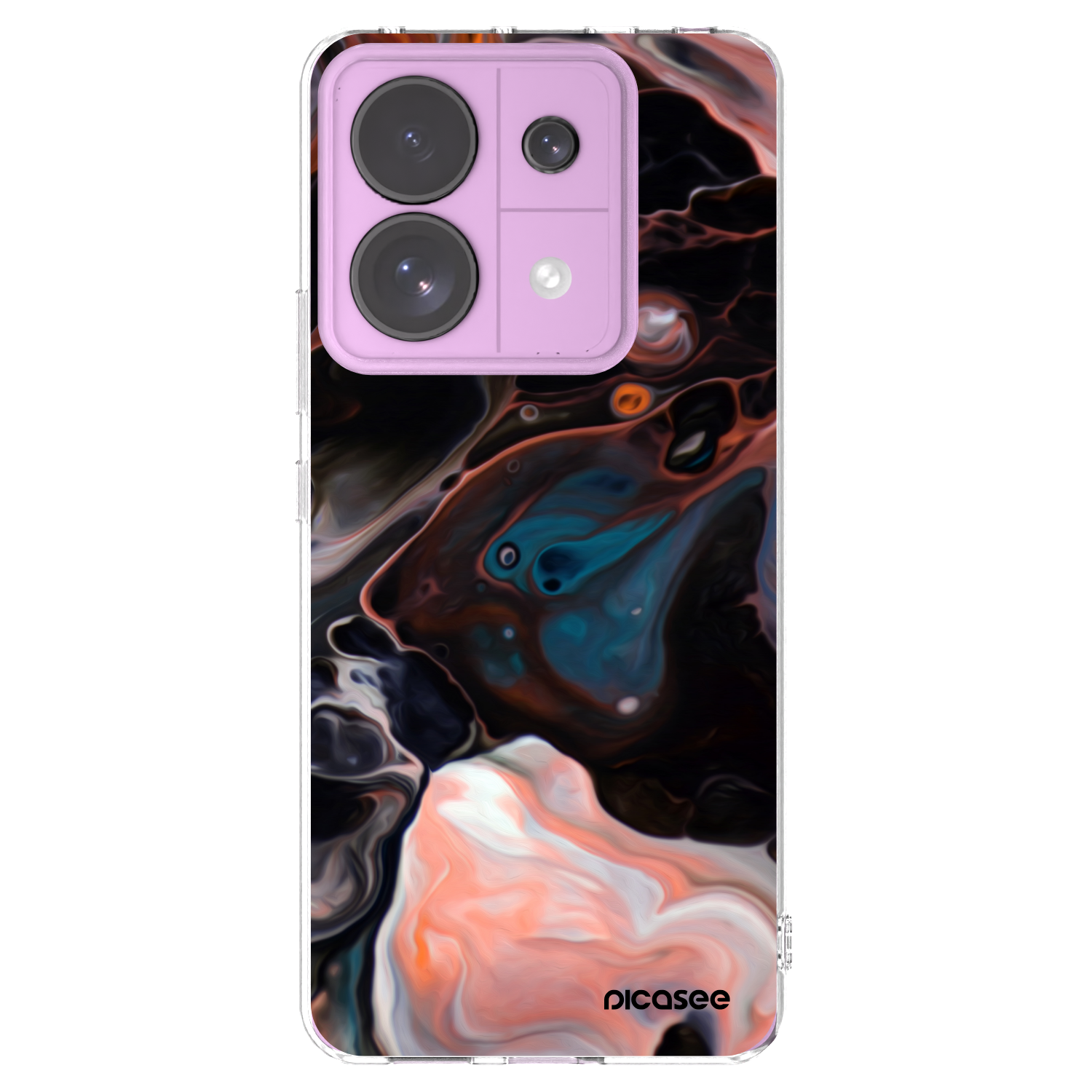 Picasee silikonska prozirna maskica za Xiaomi Redmi Note 13 Pro 5G - Cream