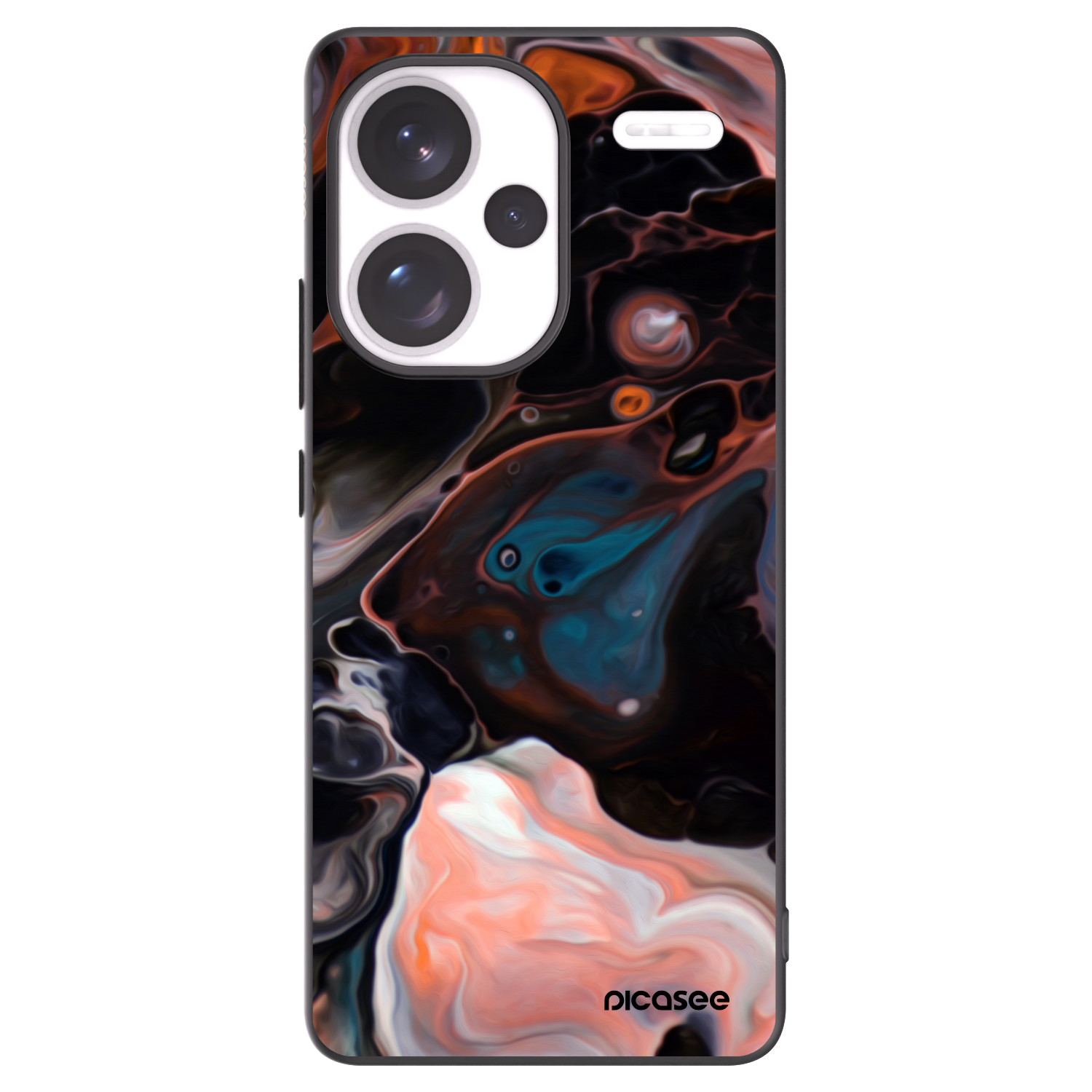 Picasee crna silikonska maskica za Xiaomi Redmi Note 13 Pro+ 5G - Cream