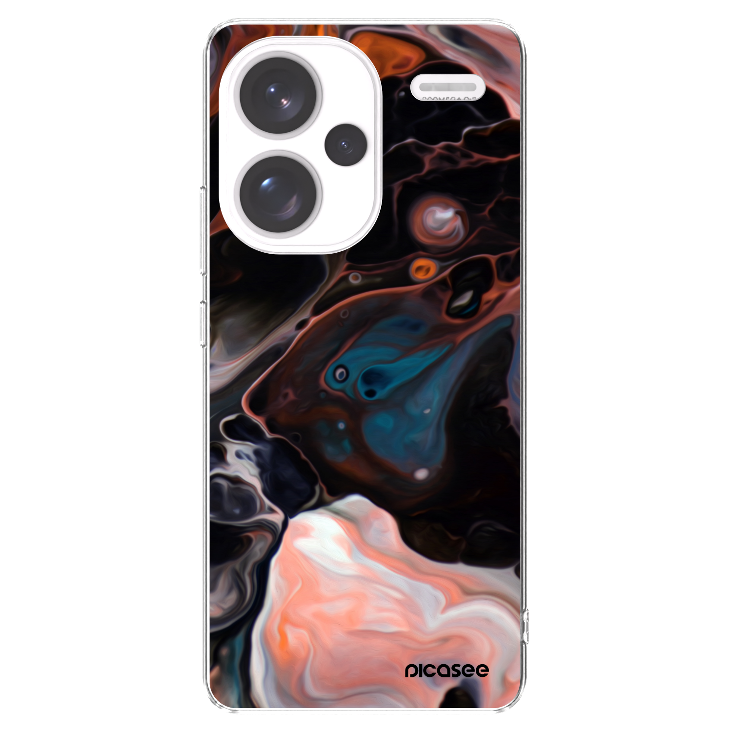 Picasee silikonska prozirna maskica za Xiaomi Redmi Note 13 Pro+ 5G - Cream