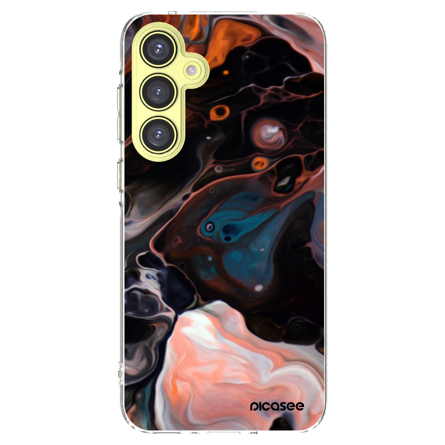 Picasee silikonska prozirna maskica za Samsung Galaxy A35 5G A356B - Cream