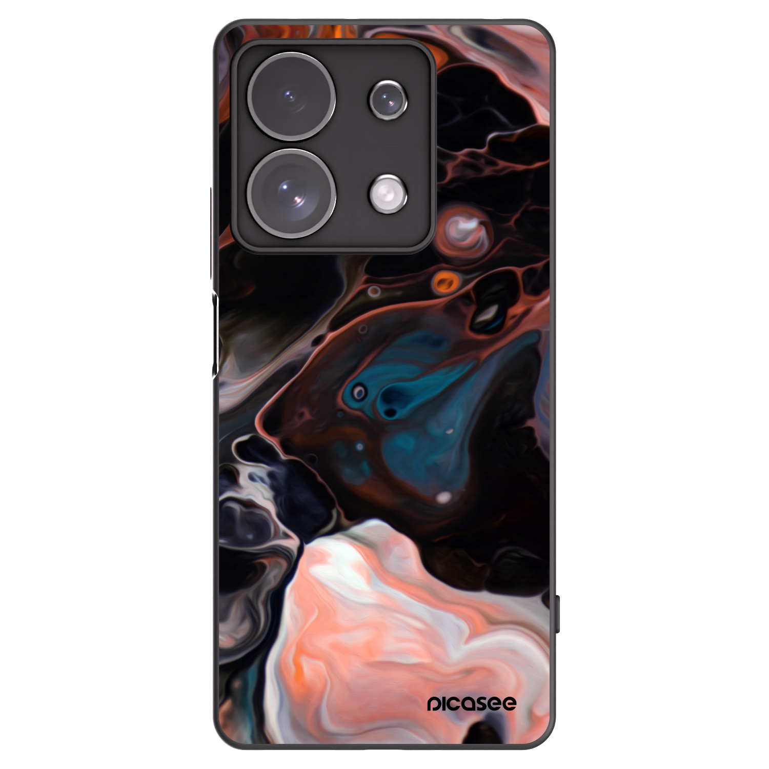 Picasee crna silikonska maskica za Xiaomi Redmi Note 13 Pro 4G - Cream