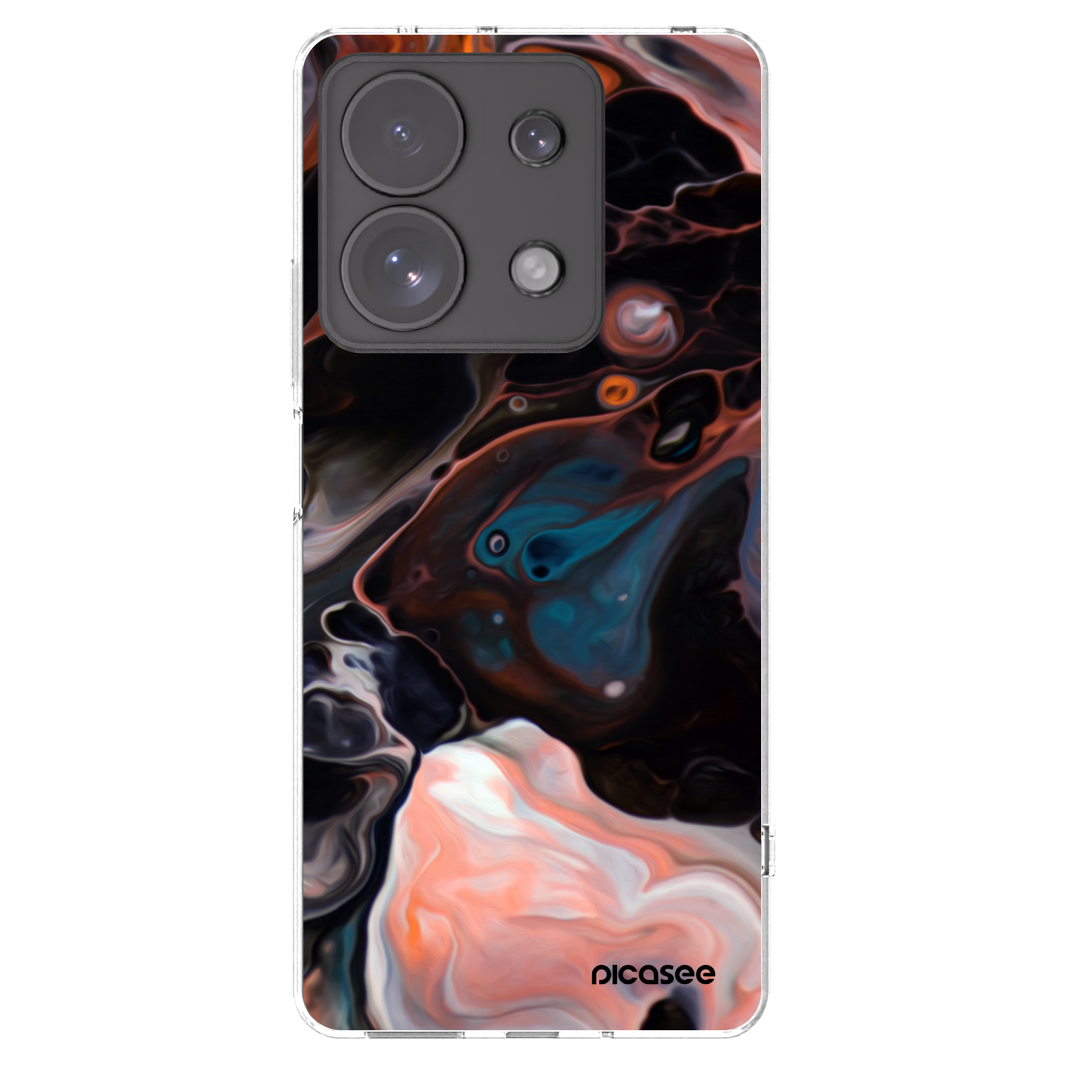 Picasee silikonska prozirna maskica za Xiaomi Redmi Note 13 Pro 4G - Cream