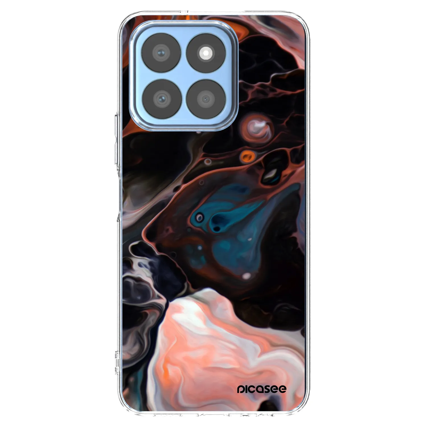 Picasee silikonska prozirna maskica za Honor X8b - Cream