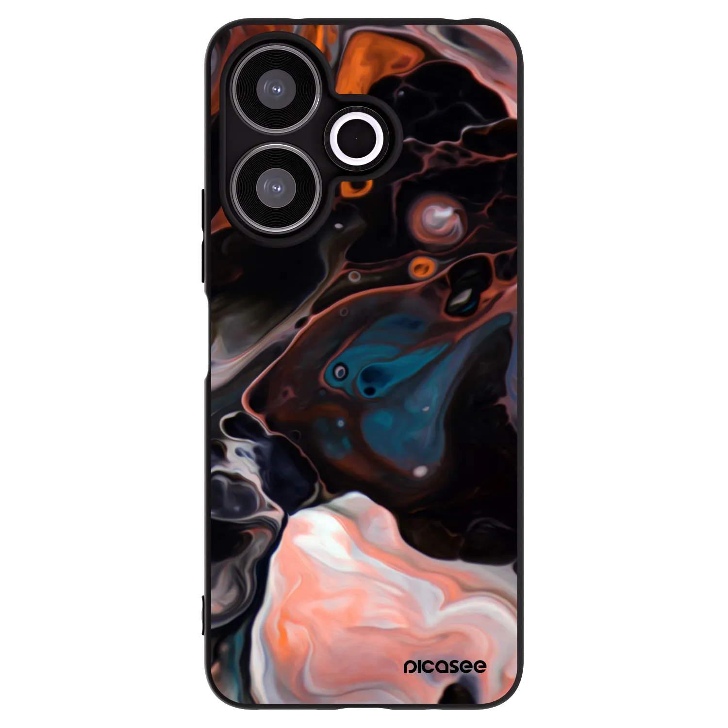 Picasee crna silikonska maskica za Xiaomi Redmi 13 4G - Cream