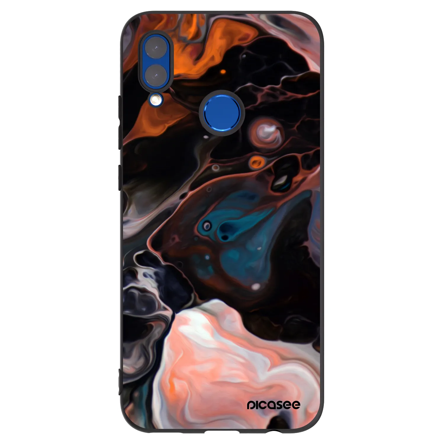 Picasee crna silikonska maskica za Huawei P Smart 2019 - Cream