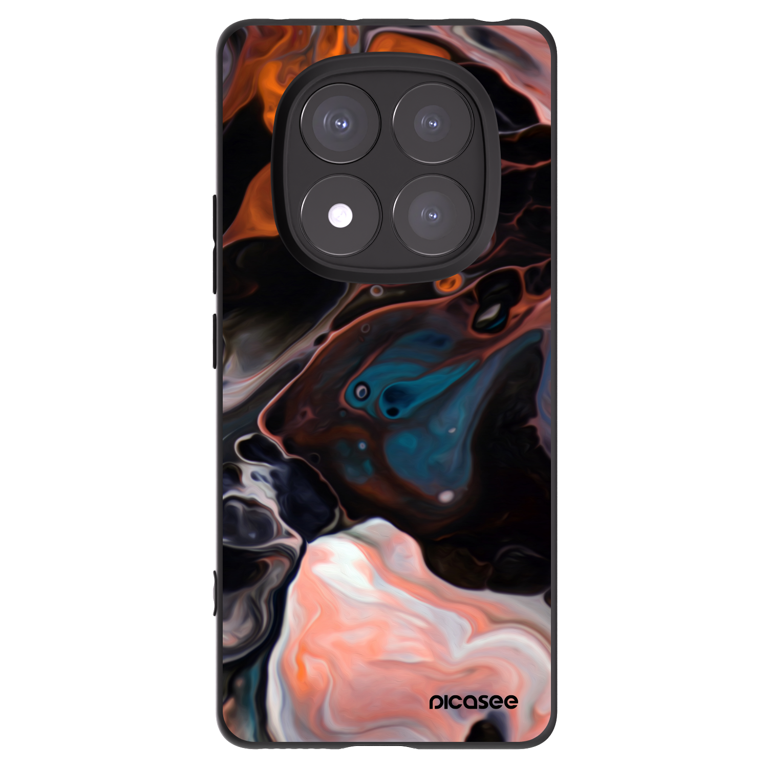 Picasee crna silikonska maskica za Xiaomi Redmi Note 14 Pro+ 5G - Cream