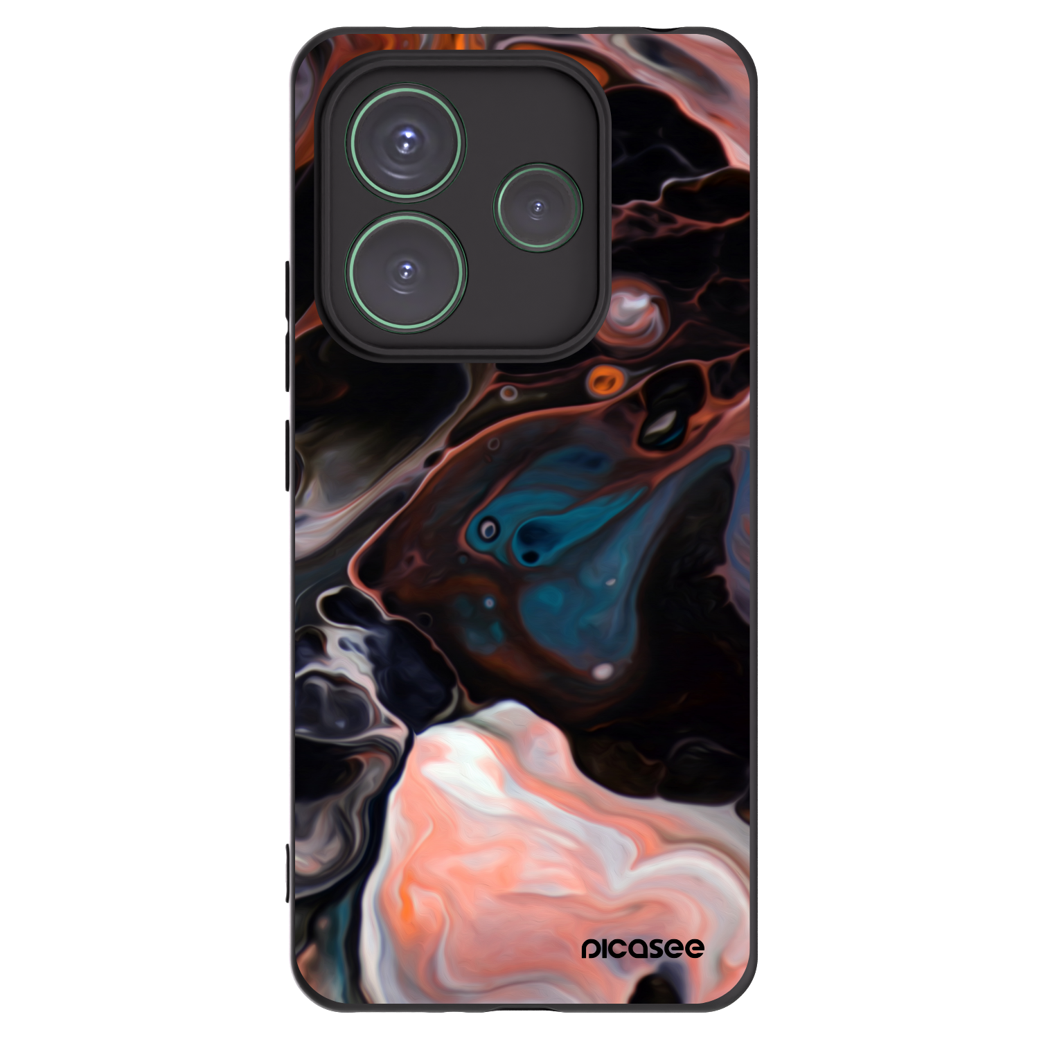 Picasee crna silikonska maskica za Xiaomi Redmi Note 14 5G - Cream