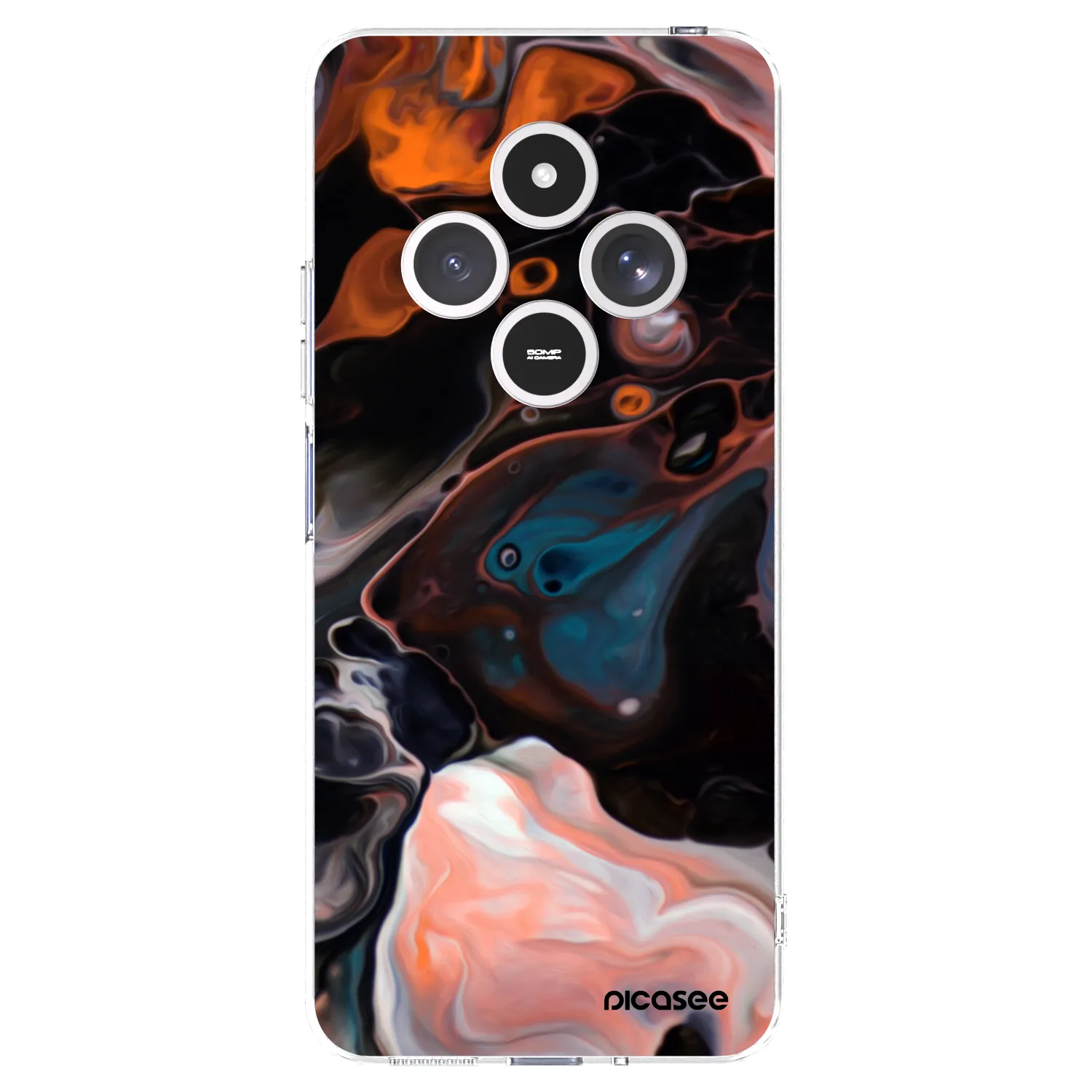 Picasee silikonska prozirna maskica za Xiaomi Redmi 14C - Cream