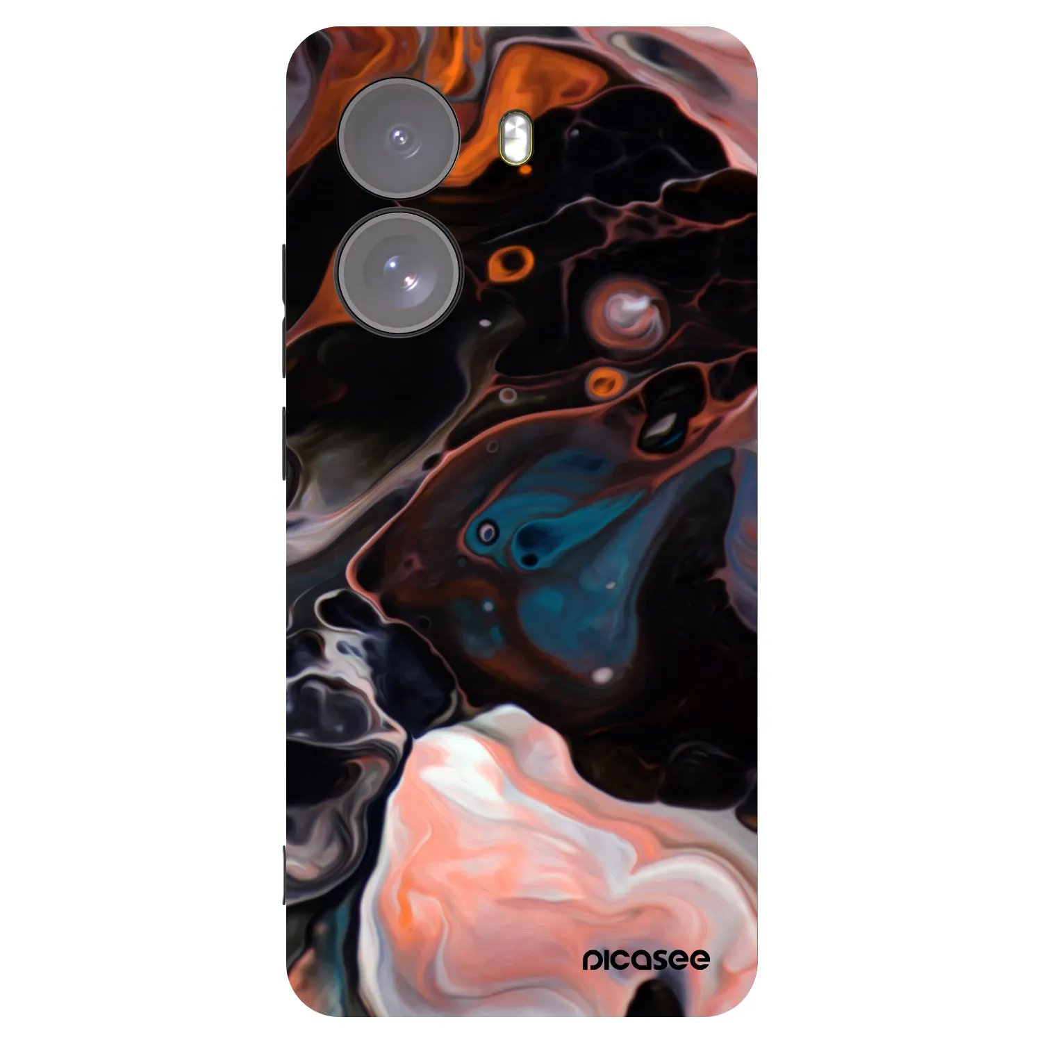 Picasee crna silikonska maskica za Xiaomi Poco X7 - Cream