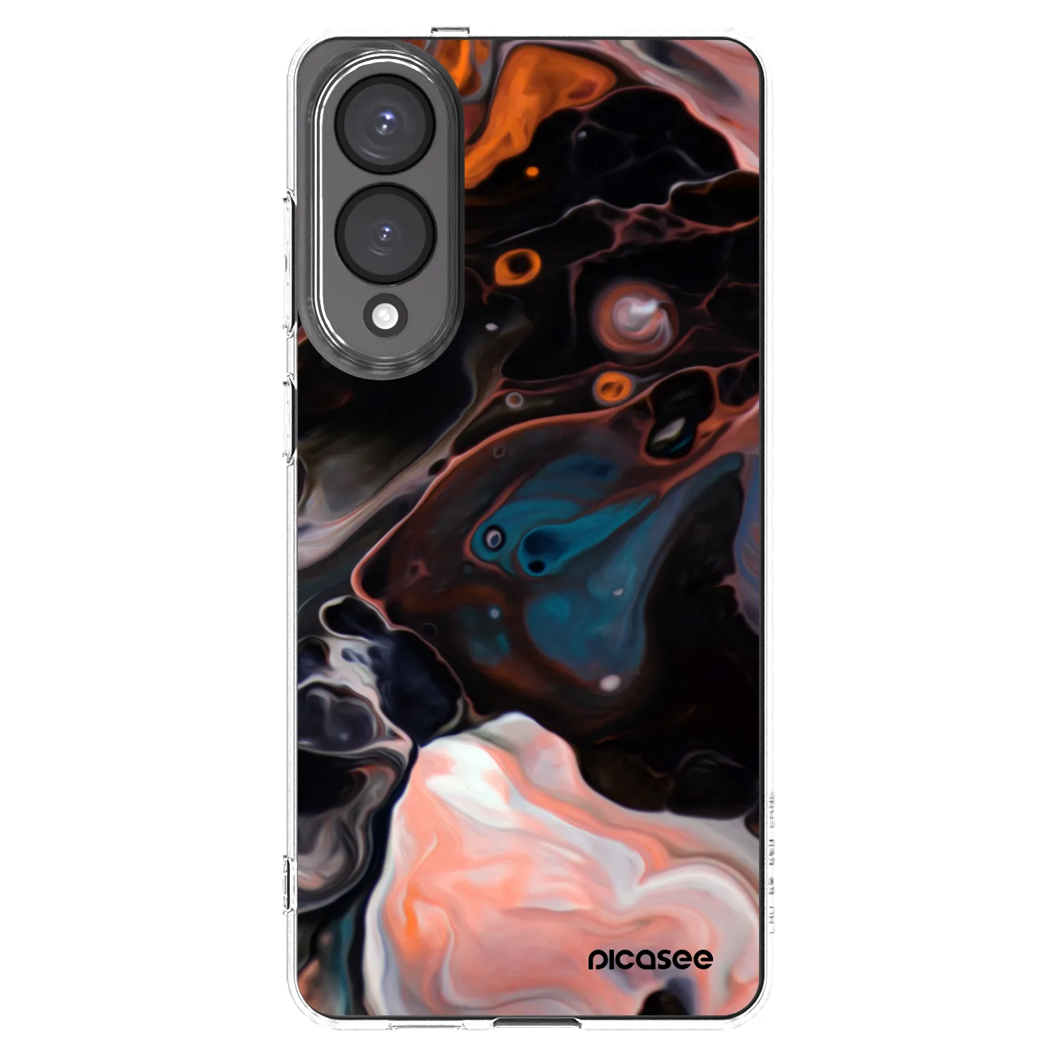 Picasee silikonska prozirna maskica za Samsung Galaxy S25 Edge 5G - Cream