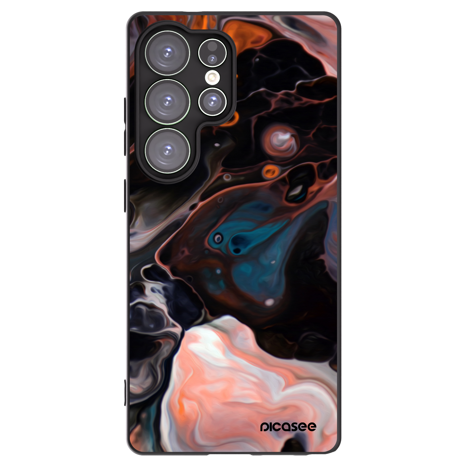 Picasee crna silikonska maskica za Samsung Galaxy S25 Ultra 5G - Cream