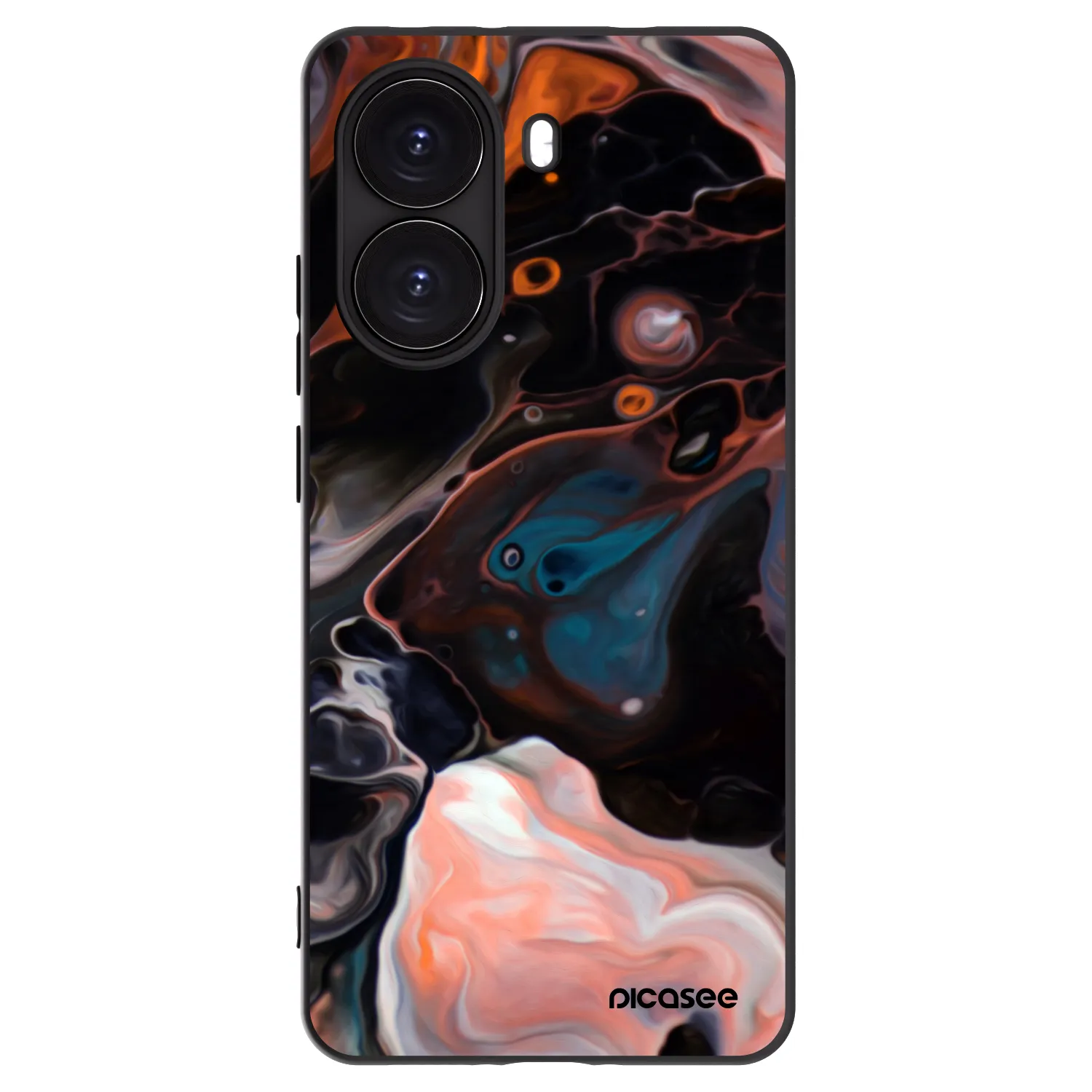 Picasee crna silikonska maskica za Xiaomi Poco X7 Pro 5G - Cream