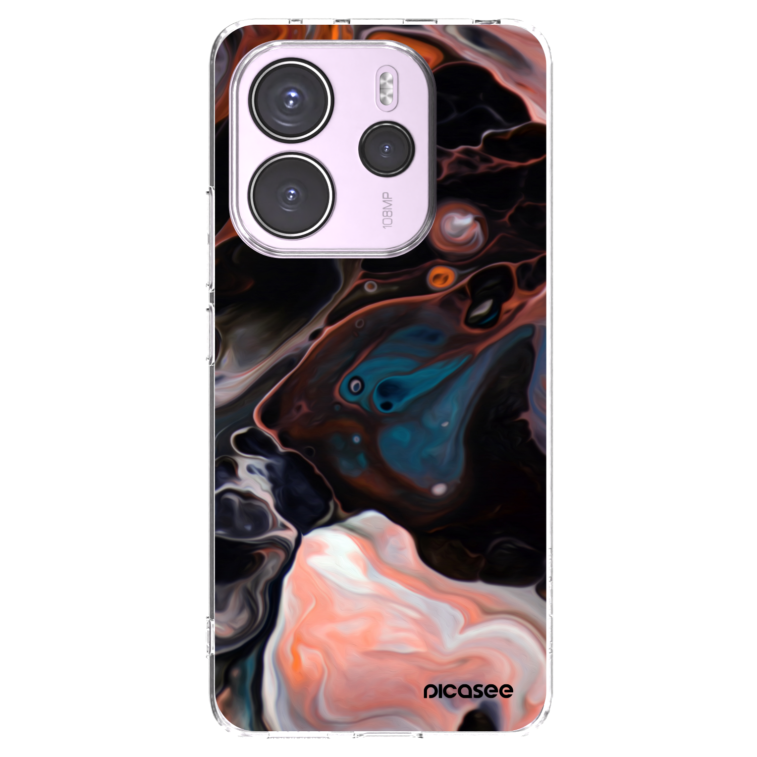 Picasee silikonska prozirna maskica za Xiaomi Redmi Note 14 4G - Cream