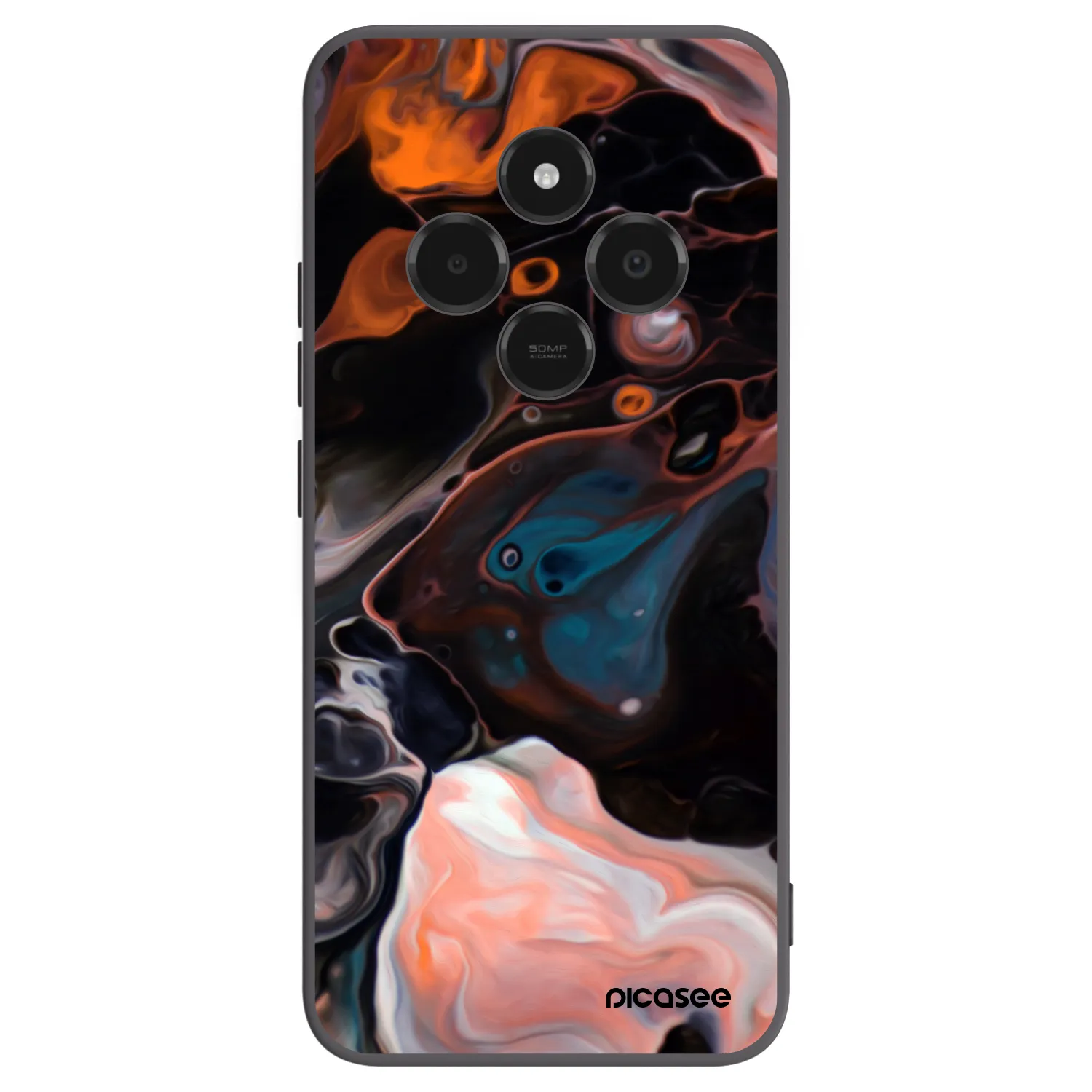 Picasee crna silikonska maskica za Xiaomi Poco C75 - Cream