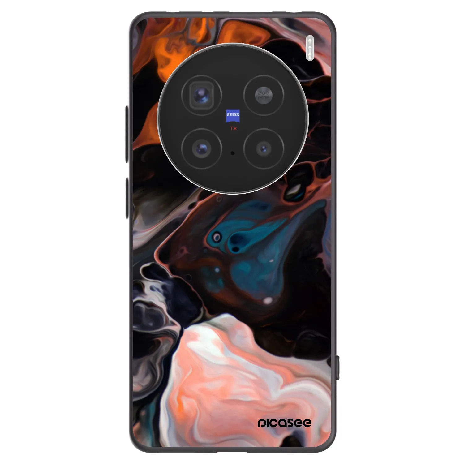 Picasee crna silikonska maskica za Vivo X200 Pro - Cream