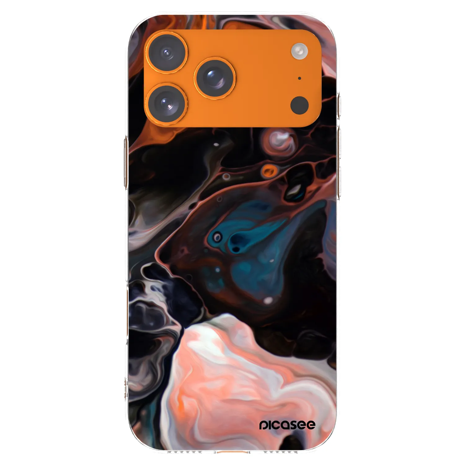 Picasee silikonska prozirna maskica za Apple iPhone 17 Pro Max - Cream