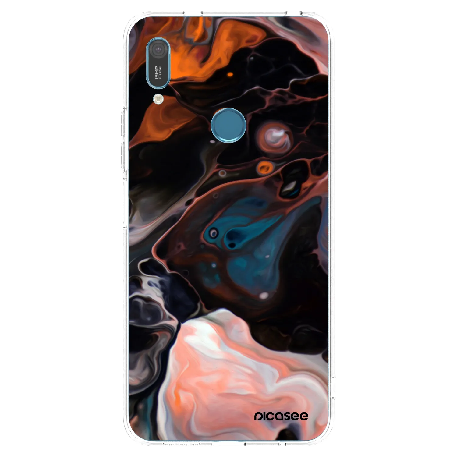 Picasee silikonska prozirna maskica za Huawei Y6 2019 - Cream