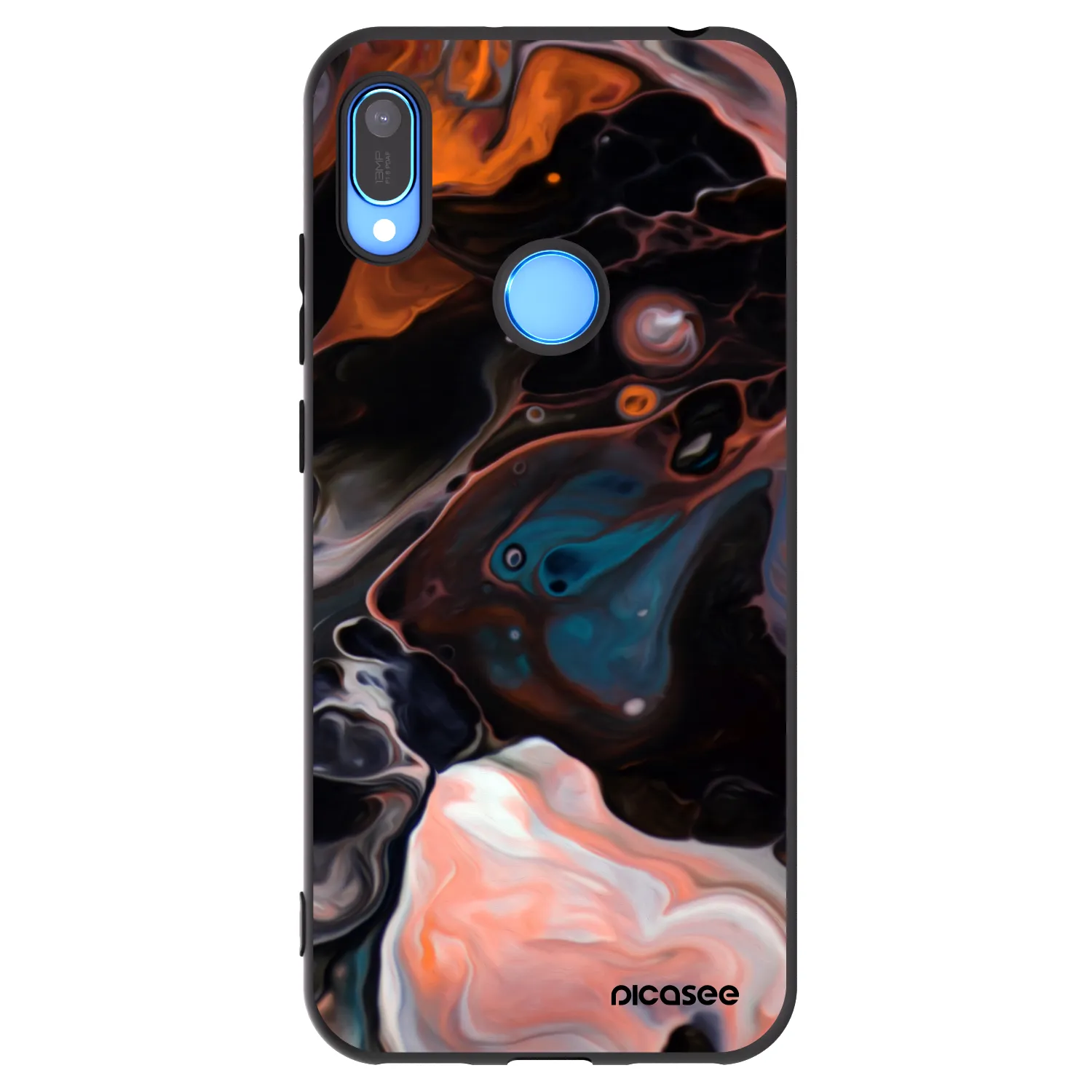 Picasee crna silikonska maskica za Huawei Y6 2019 - Cream