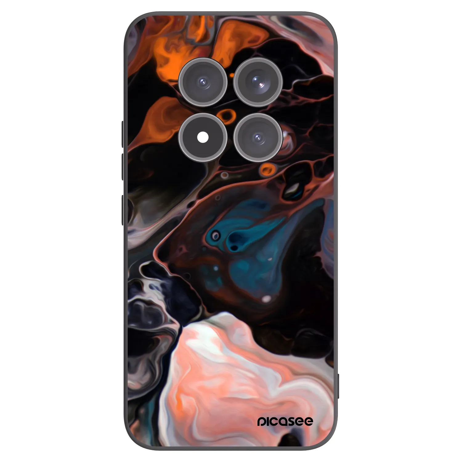 Picasee crna silikonska maskica za Xiaomi Redmi Note 15 Pro+ - Cream