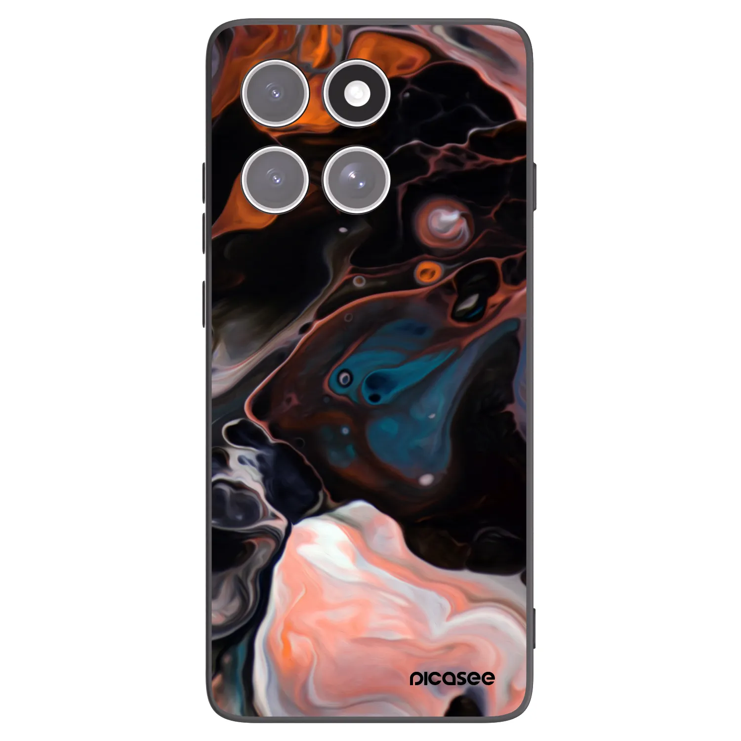 Picasee crna silikonska maskica za Motorola Edge 60 Fusion - Cream