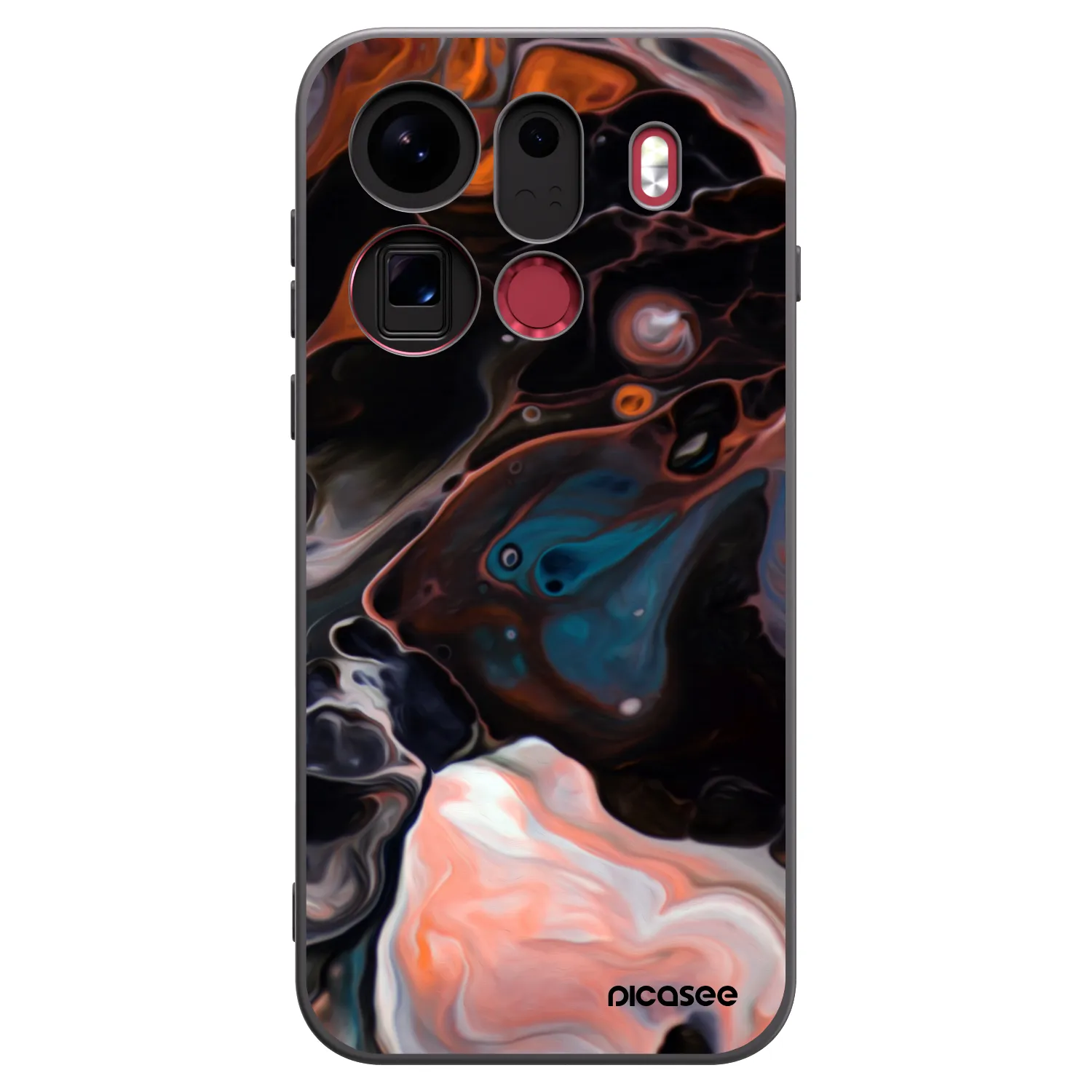Picasee crna silikonska maskica za OPPO Find X9 Pro - Cream