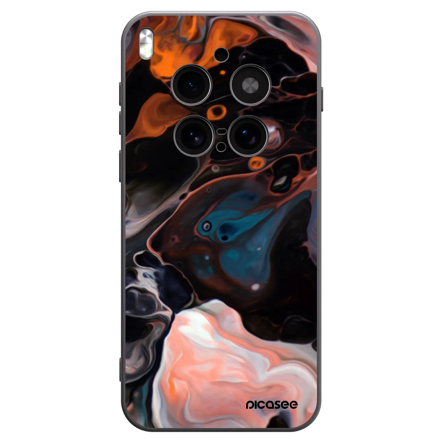 Picasee crna silikonska maskica za Vivo X300 Pro - Cream