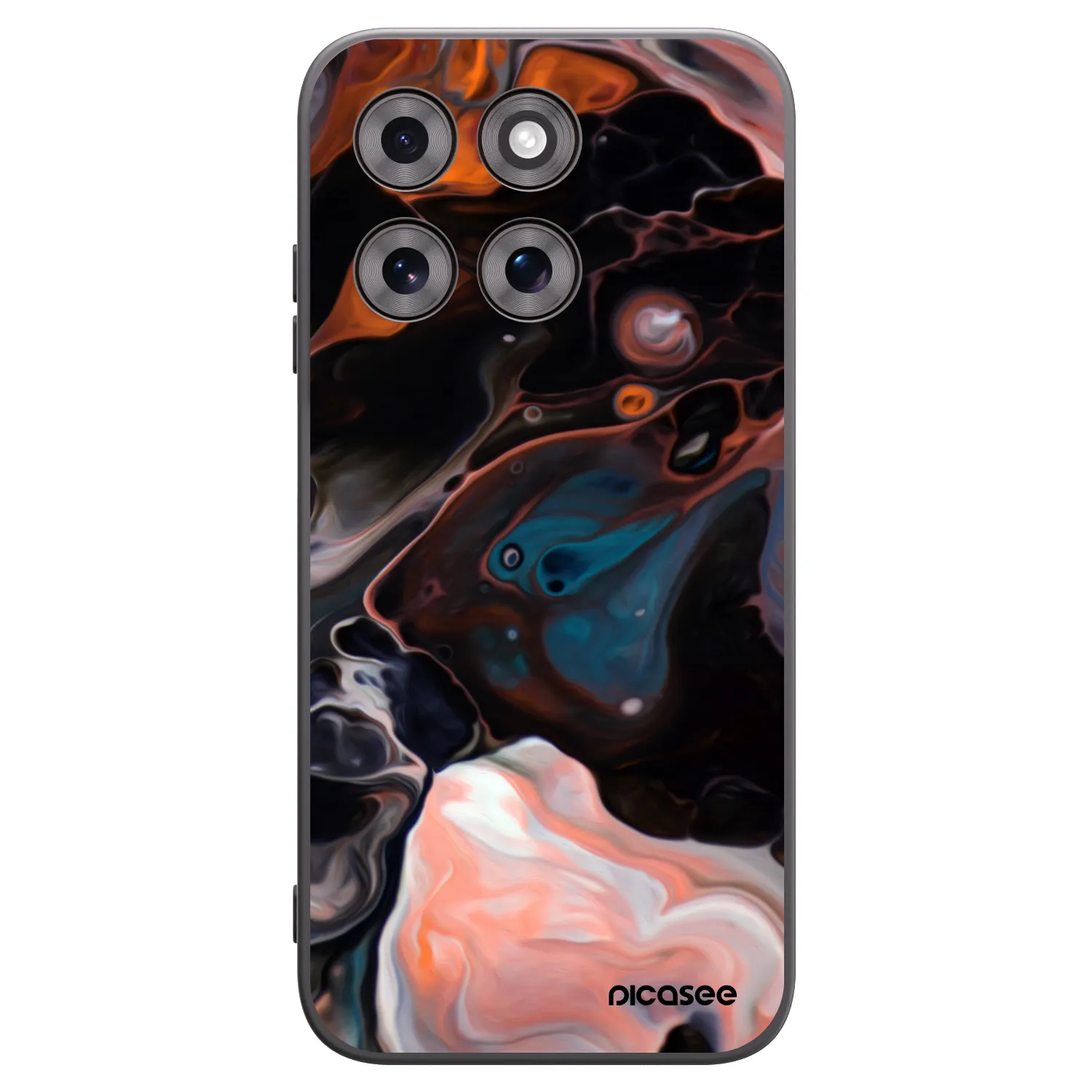 Picasee crna silikonska maskica za Motorola Moto G77 - Cream