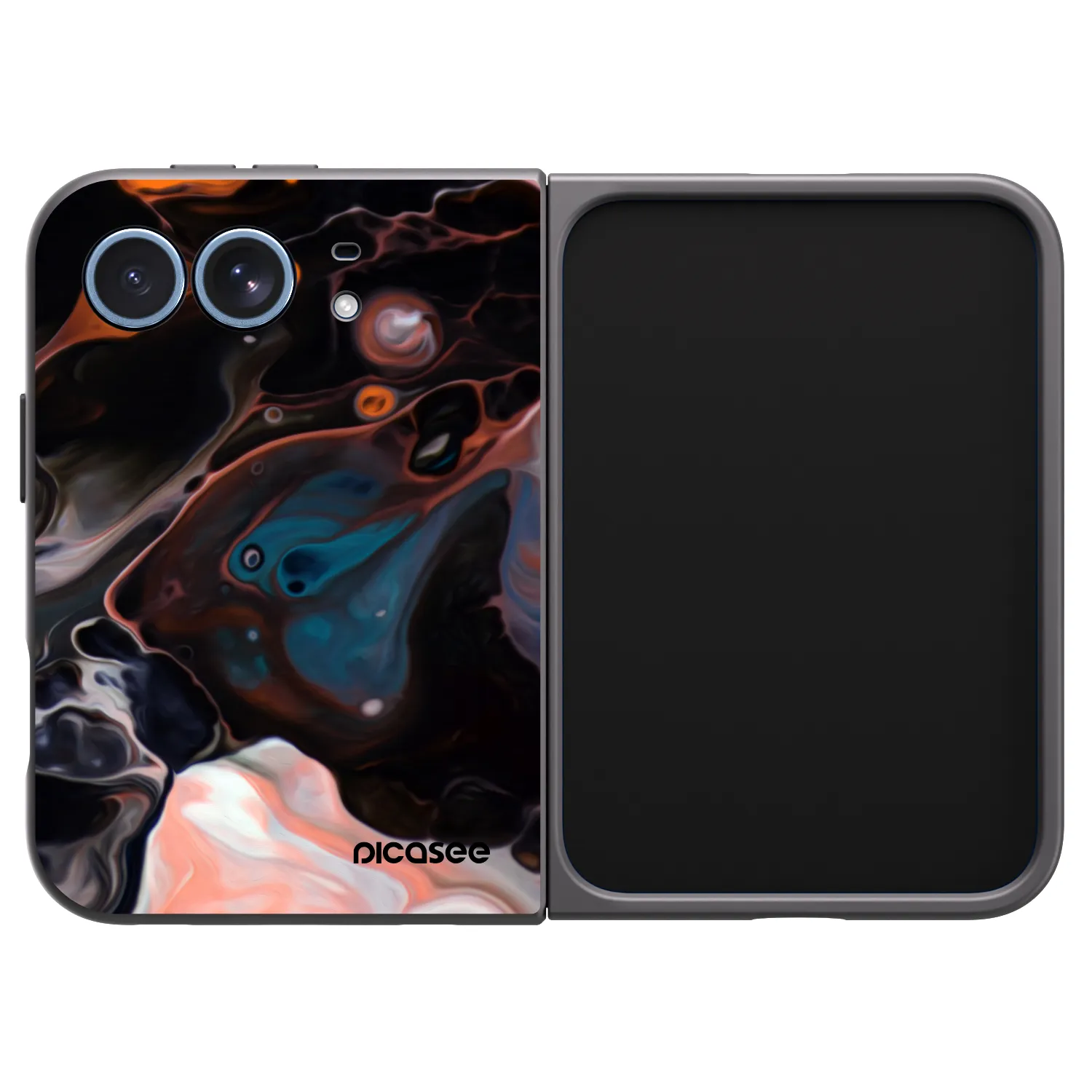 Picasee crna silikonska maskica za Apple iPhone Ultra - Cream