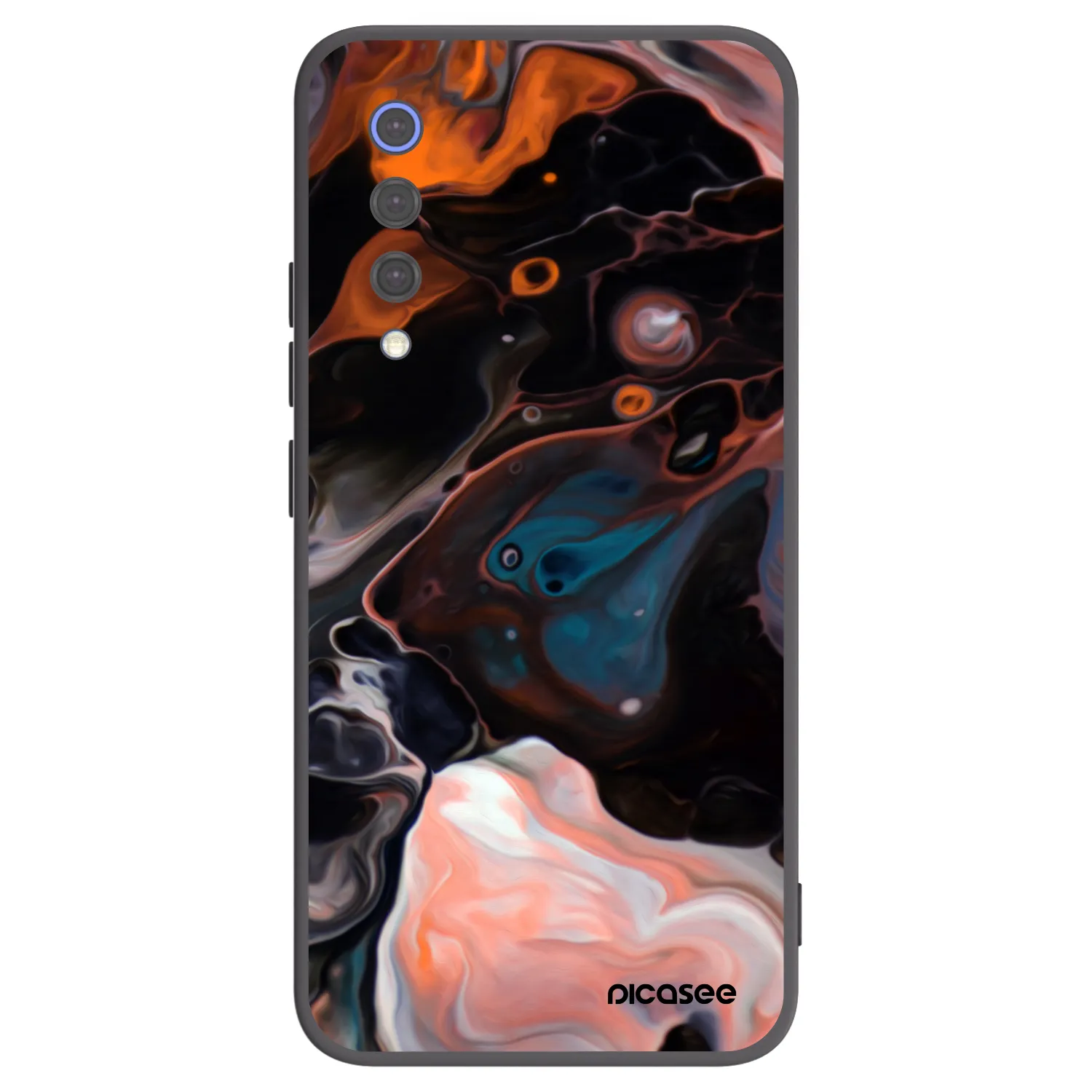 Picasee crna silikonska maskica za Xiaomi Mi 9 SE - Cream