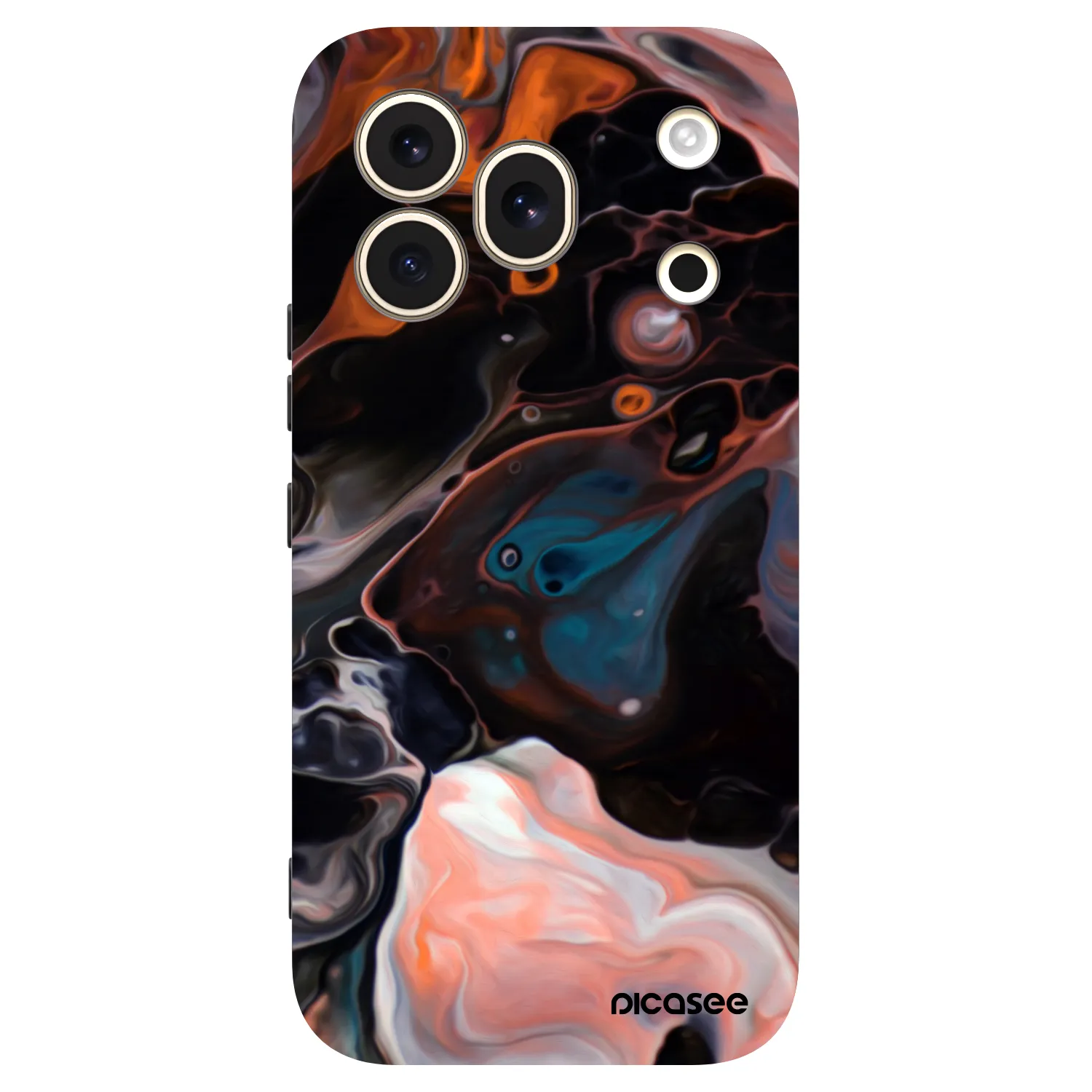 Picasee crna silikonska maskica za Honor 600 Pro - Cream