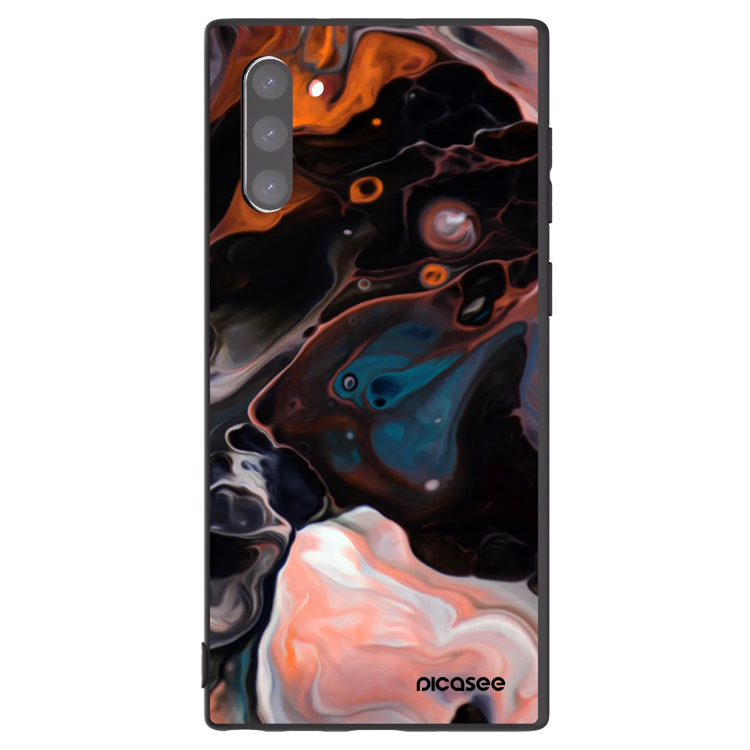 Picasee crna silikonska maskica za Samsung Galaxy Note 10 N970F - Cream