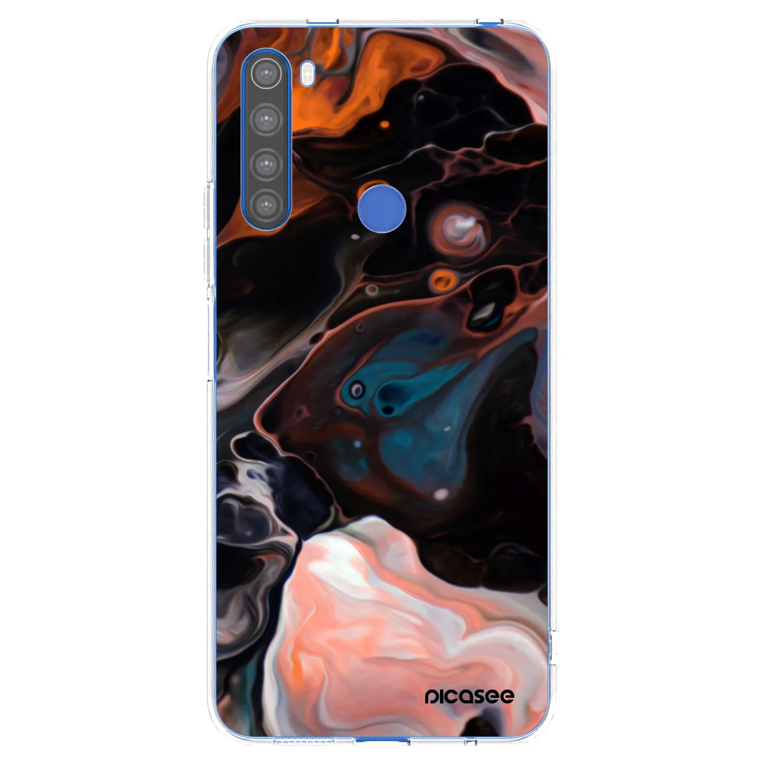 Picasee silikonska prozirna maskica za Xiaomi Redmi Note 8T - Cream