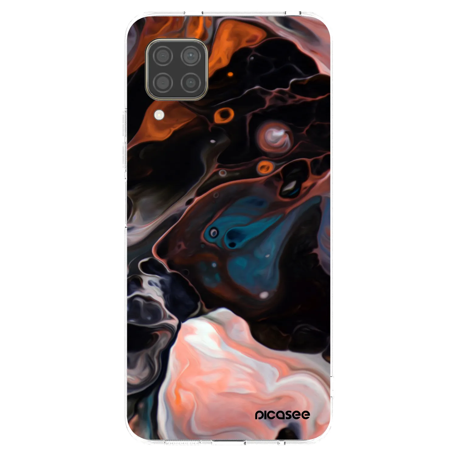Picasee silikonska prozirna maskica za Huawei P40 Lite - Cream