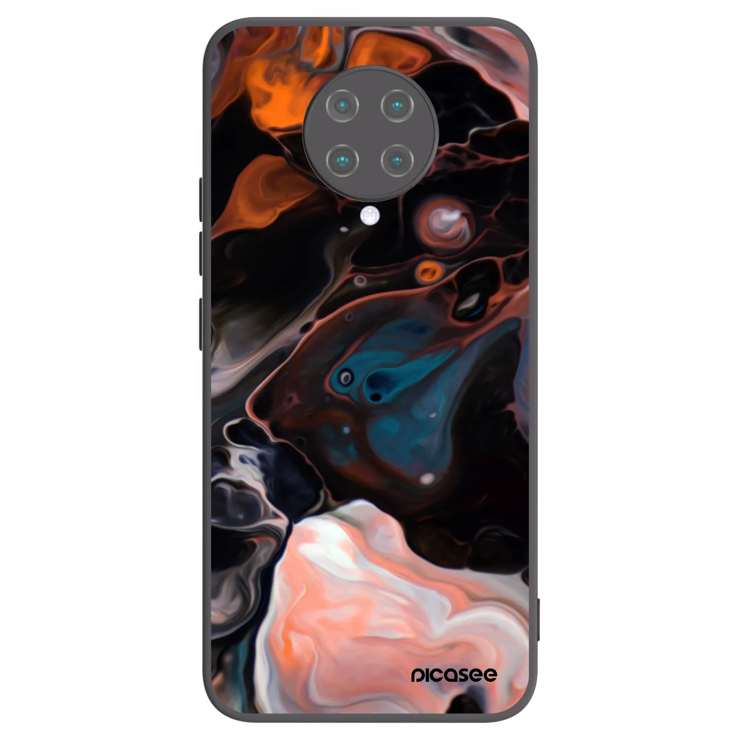 Picasee crna silikonska maskica za Xiaomi Poco F2 Pro - Cream