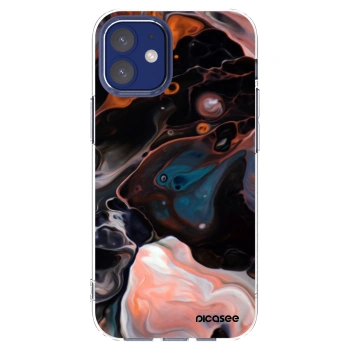 Picasee silikonska prozirna maskica za Apple iPhone 12 mini - Cream