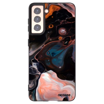 Picasee crna silikonska maskica za Samsung Galaxy S21 5G G991B - Cream